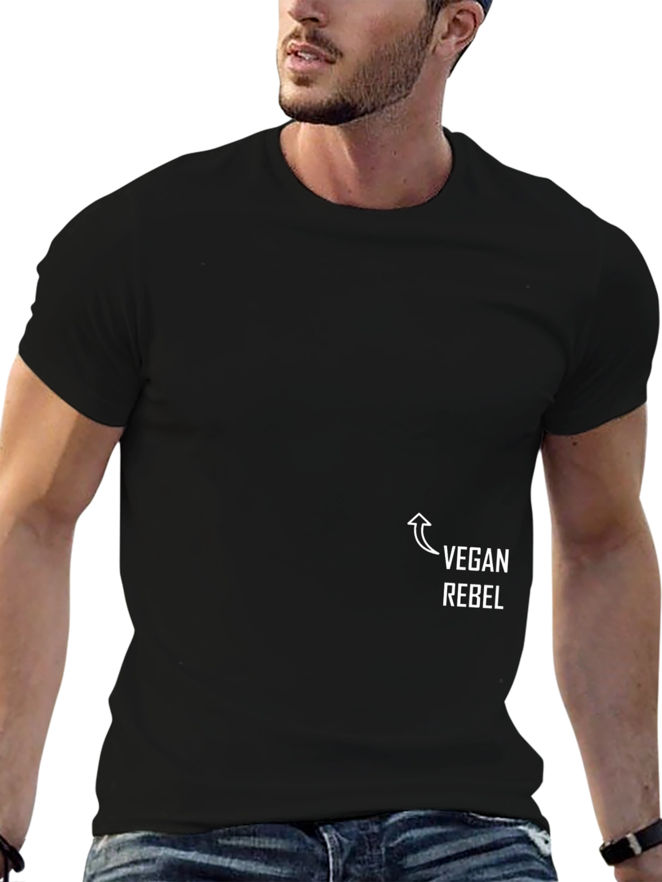 Vegan Rebel Graphic Tee - Stylish Statement T-Shirt