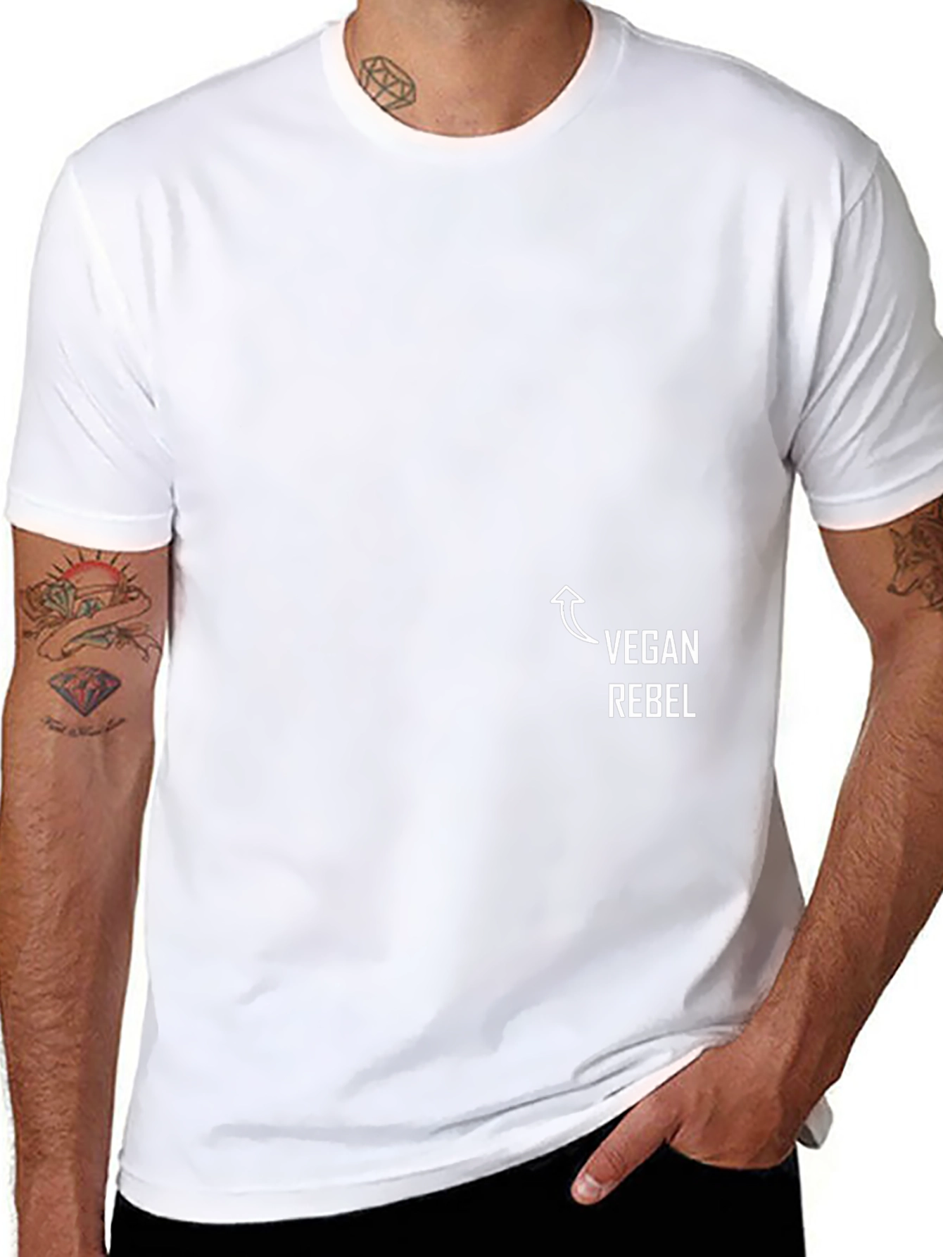 Vegan Rebel Graphic Tee - Stylish Statement T-Shirt