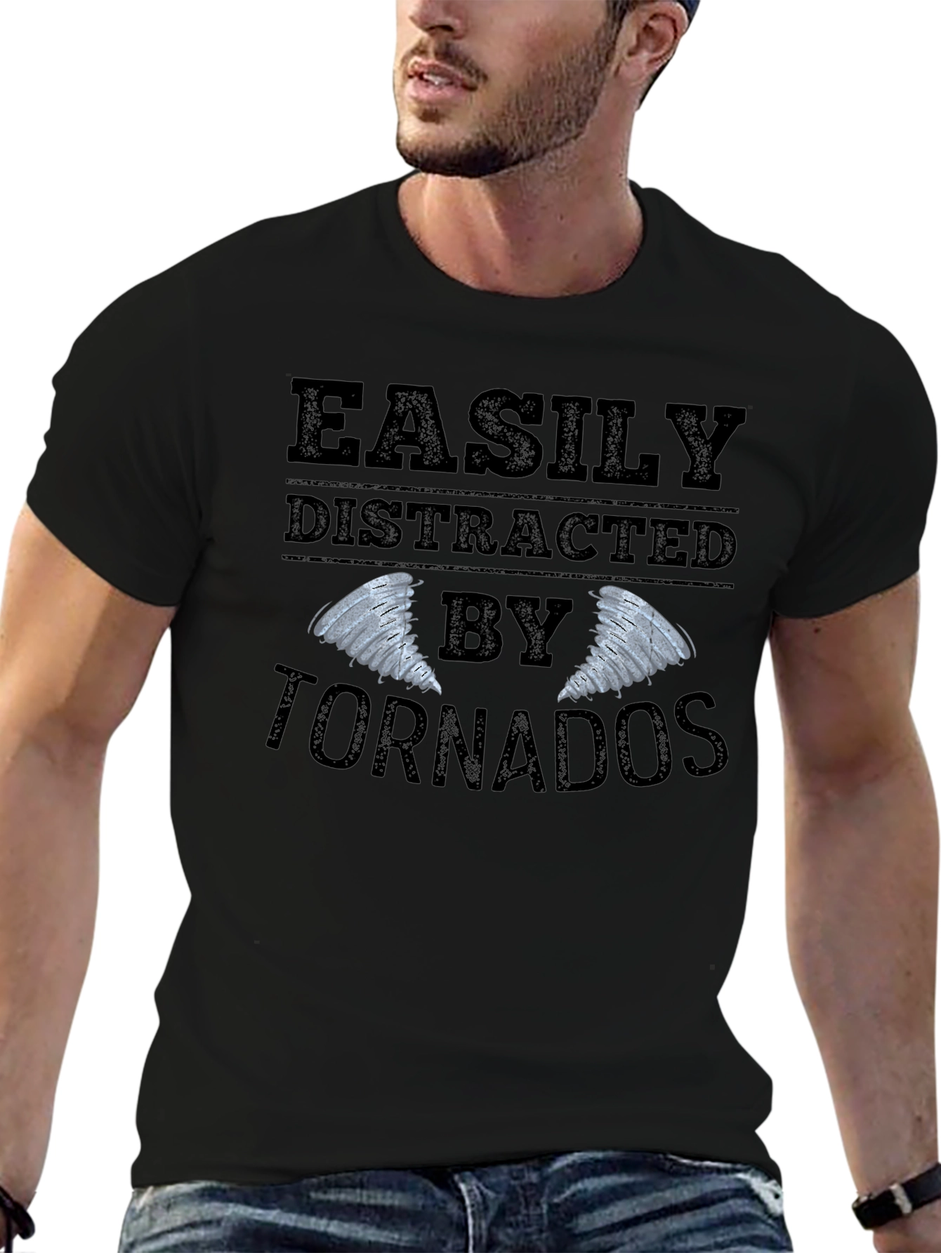 Easily Distracted By Tornadoes Graphic Tee