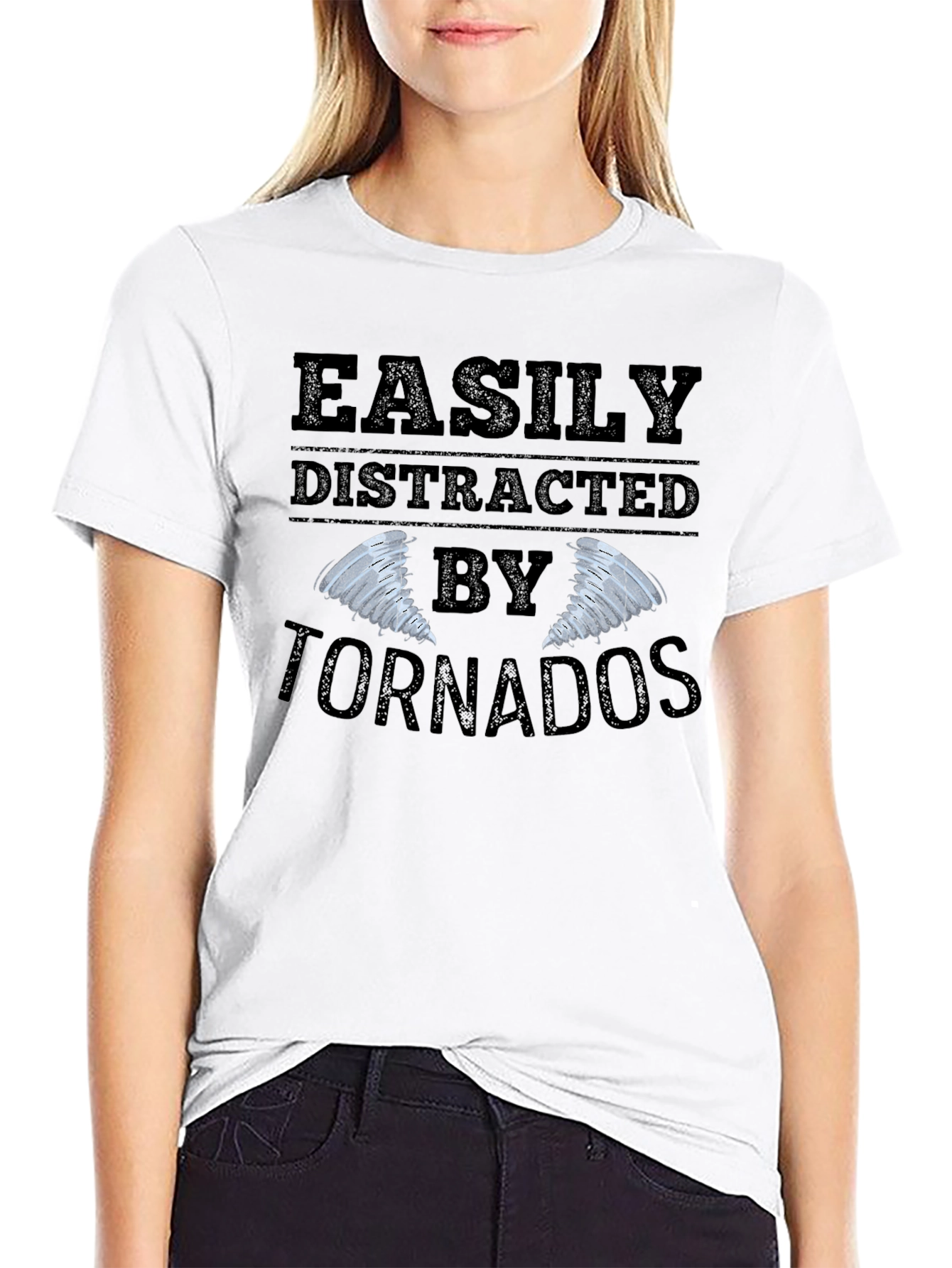 Easily Distracted By Tornadoes Graphic Tee
