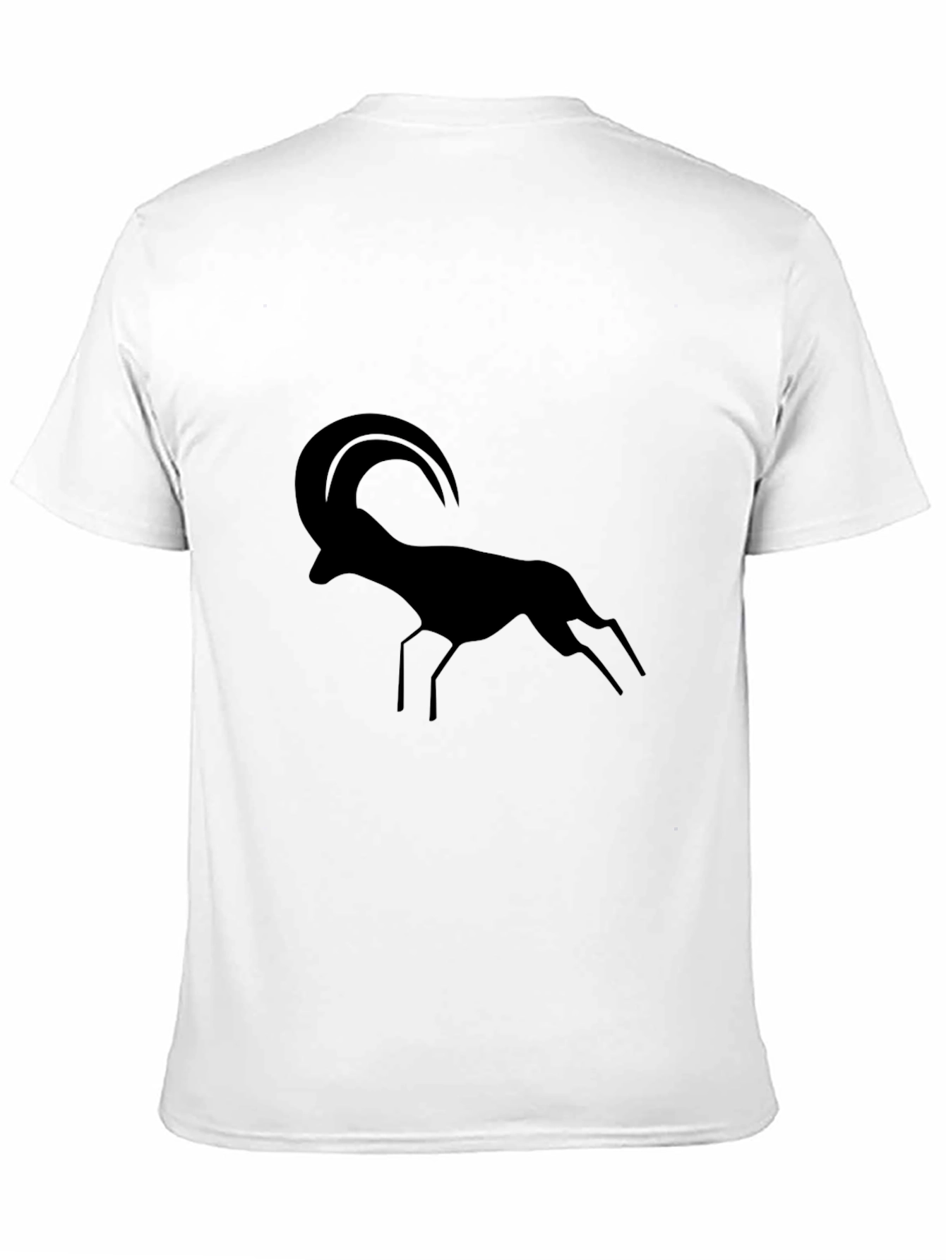 Black T-Shirt with Ram Silhouette