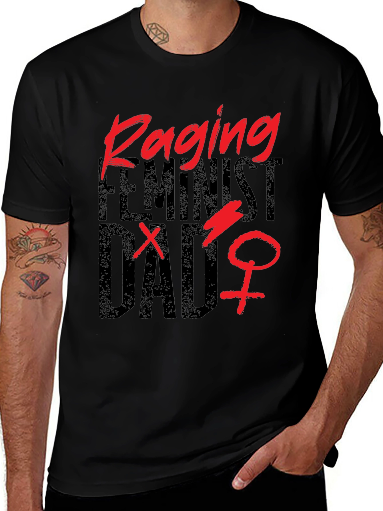 Raging Feminist Dad Graphic Tee