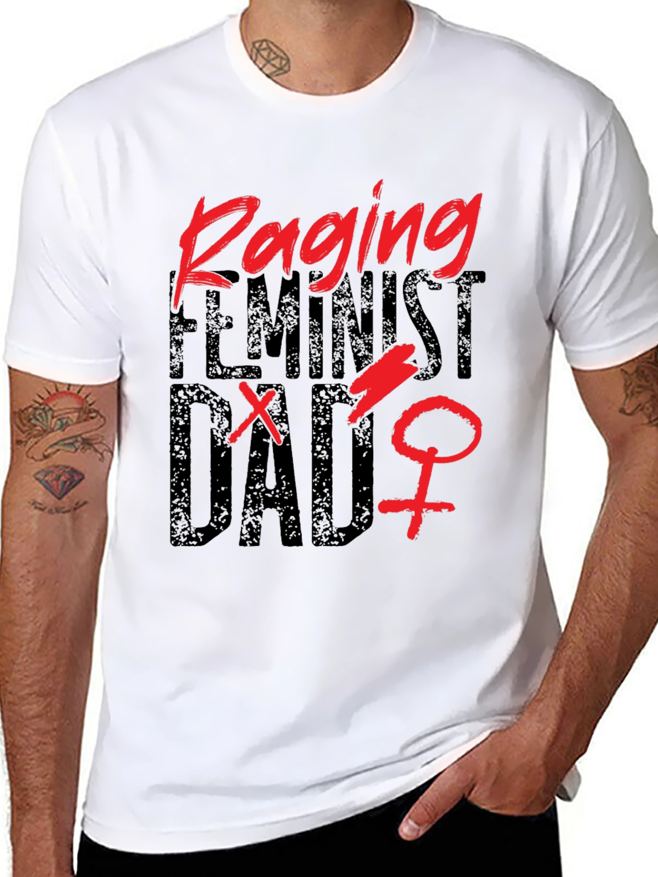 Raging Feminist Dad Graphic Tee