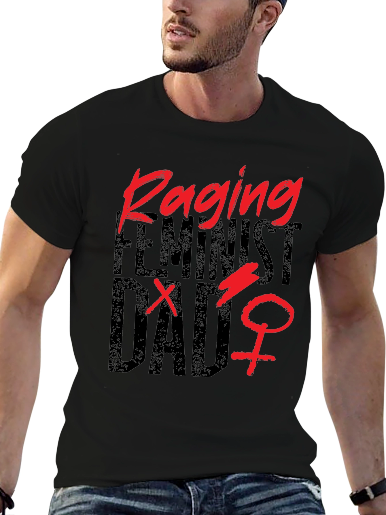 Raging Feminist Dad Graphic Tee