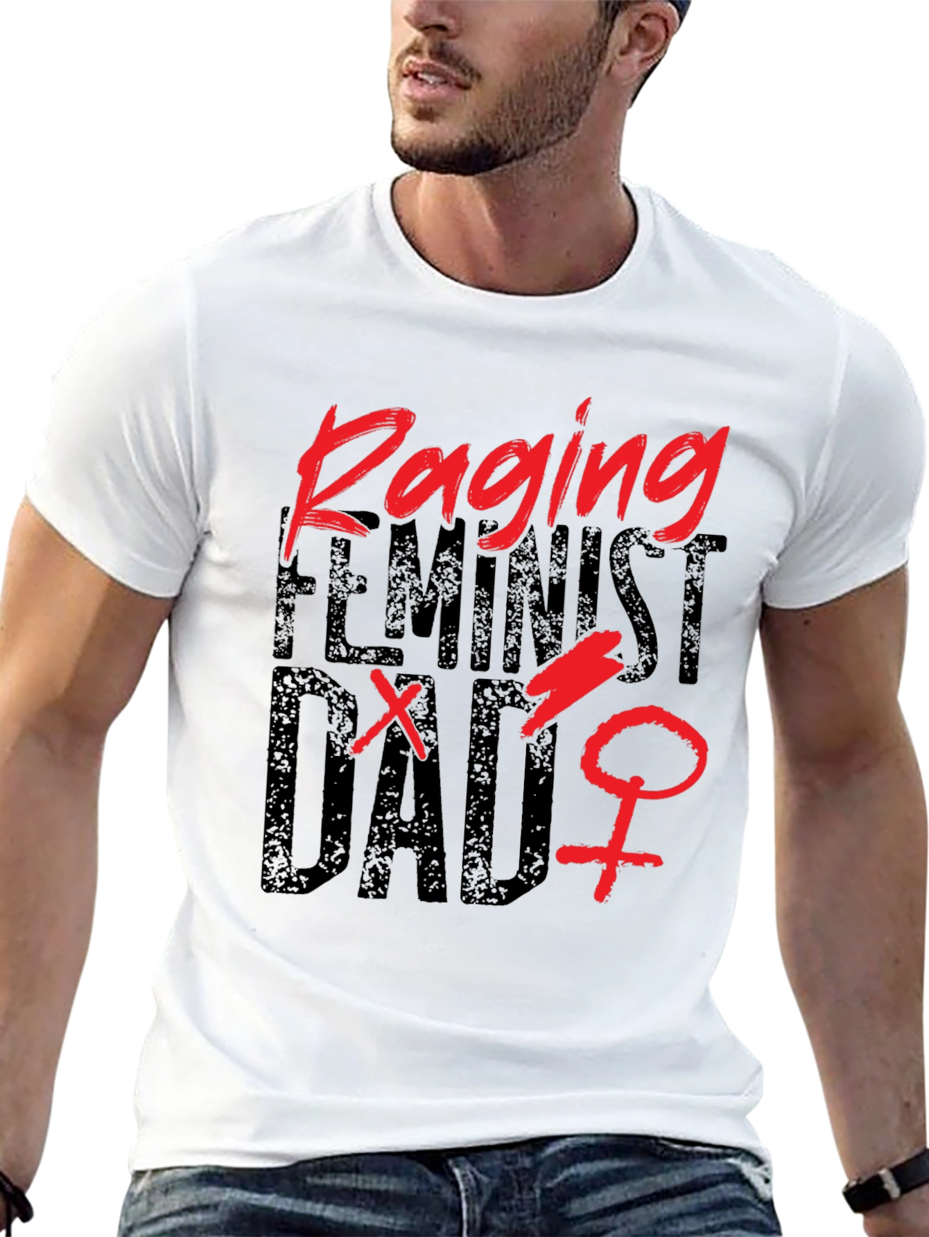 Raging Feminist Dad Graphic Tee
