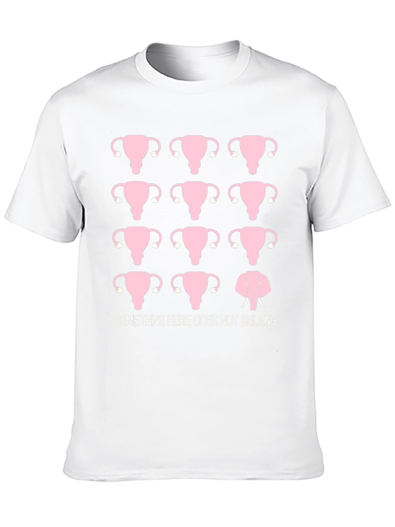 Uterus Elephant T-Shirt: Something Doesnt Belong