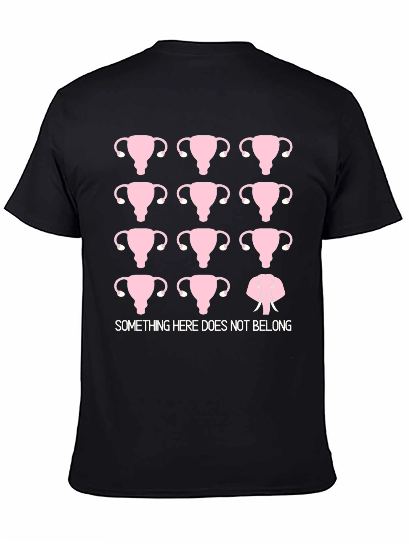 Uterus Elephant T-Shirt: Something Doesnt Belong