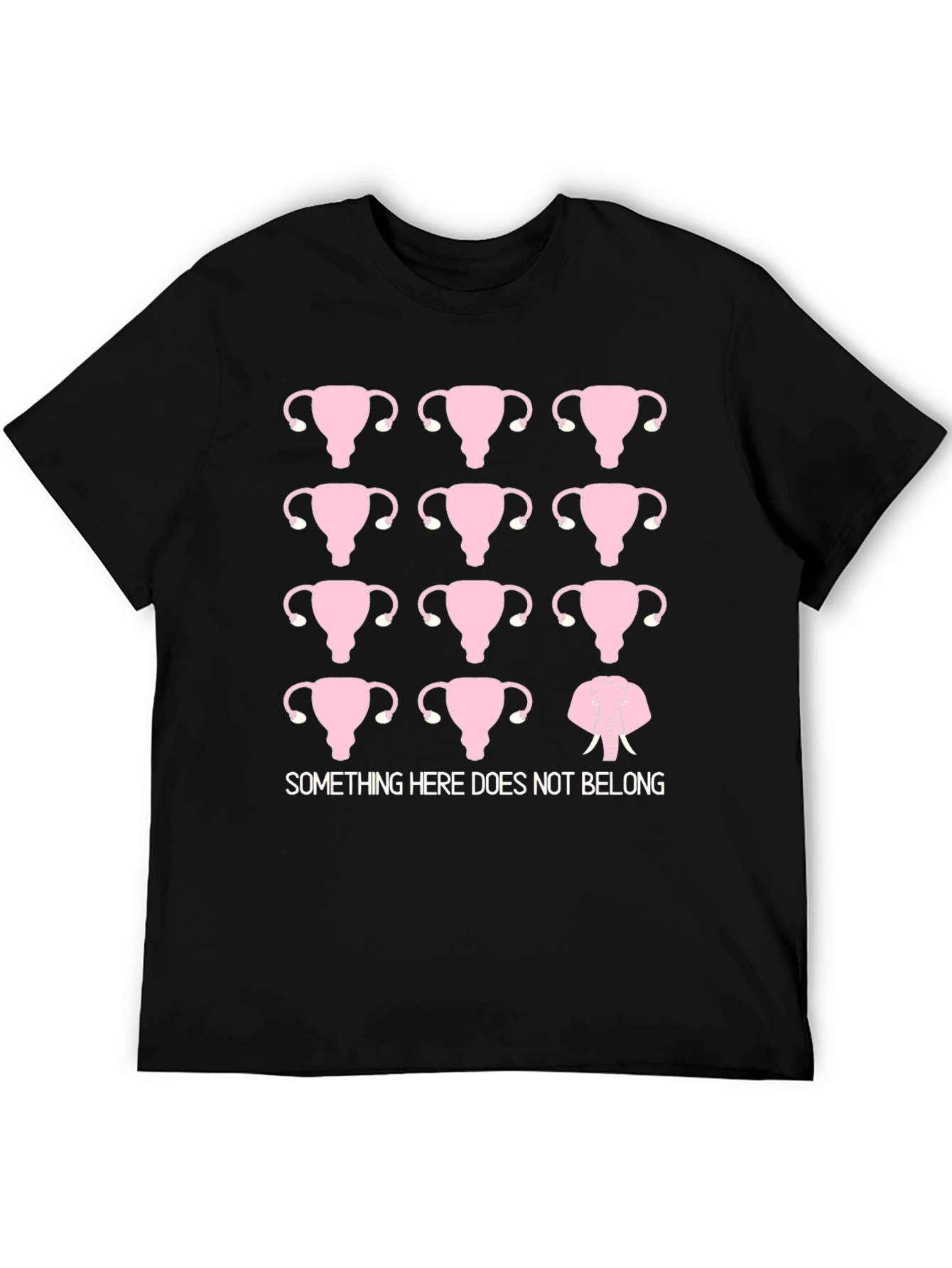 Uterus Elephant T-Shirt: Something Doesnt Belong