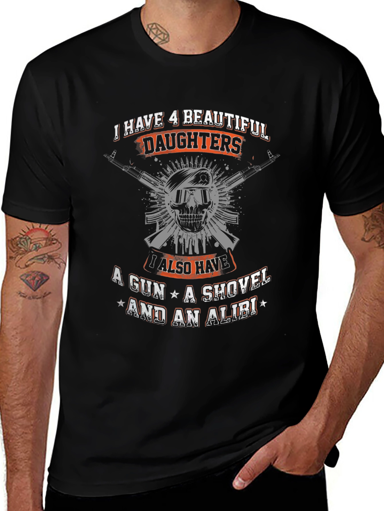 I Have 4 Beautiful Daughters T-Shirt