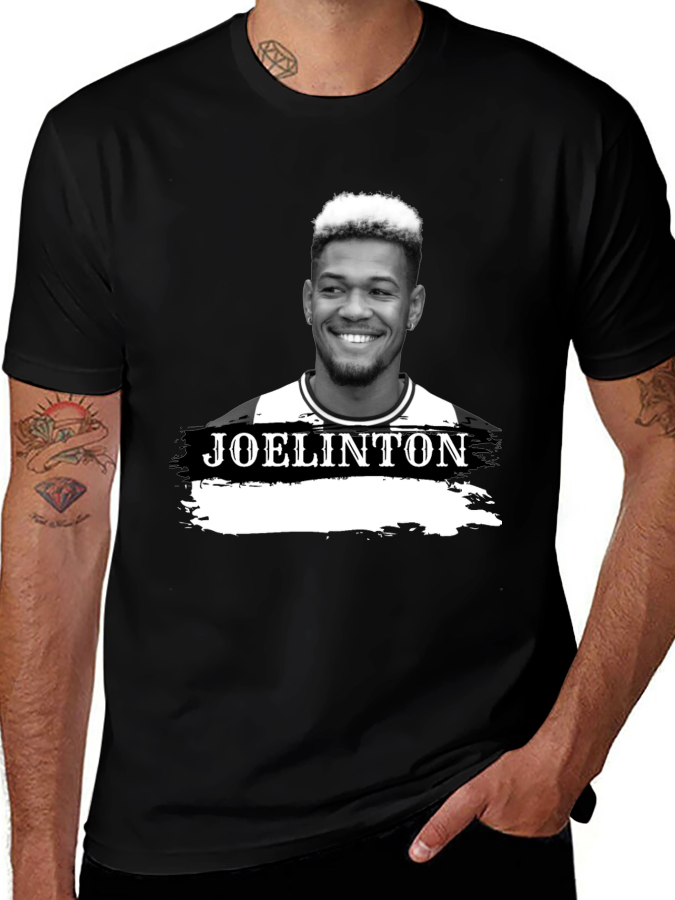 Joelinton T-Shirt - Black Graphic Tee