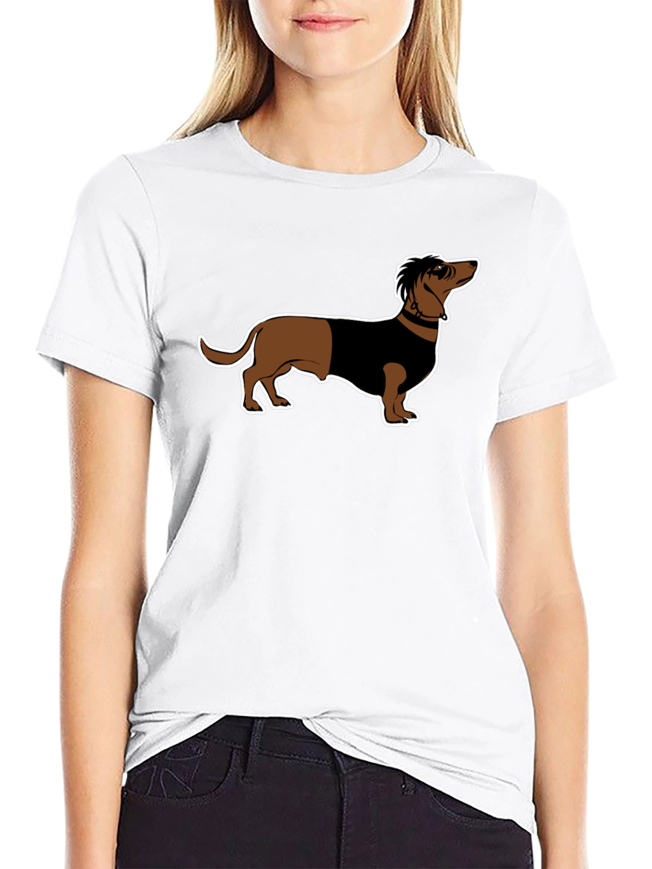 Dachshund Graphic T-Shirt - Cool Dog Design