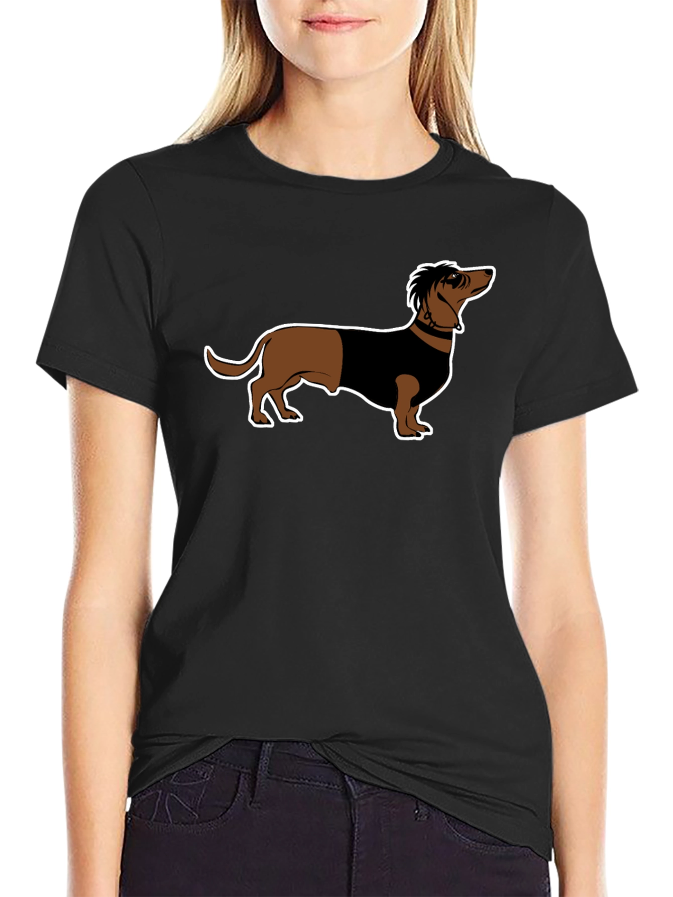 Dachshund Graphic T-Shirt - Cool Dog Design