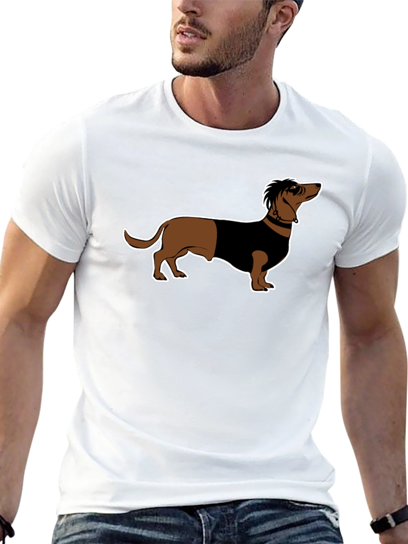 Dachshund Graphic T-Shirt - Cool Dog Design