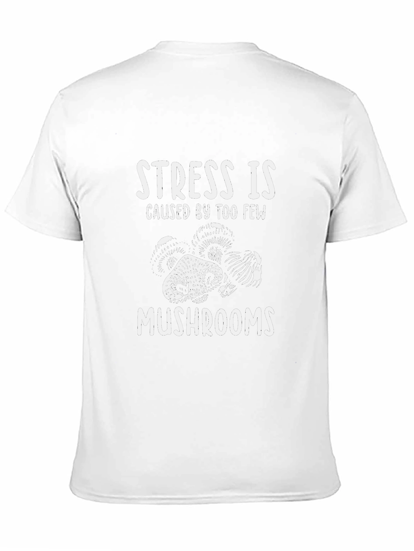 Stress Mushrooms Graphic Tee | Soft Cotton Blend T-Shirt