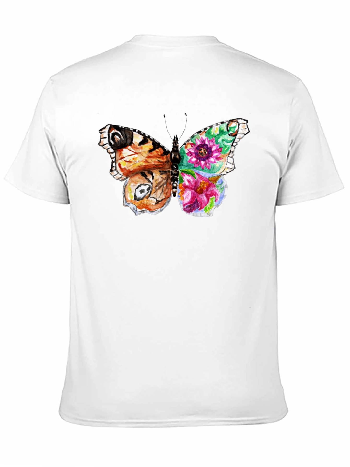 Butterfly Floral Graphic T-Shirt
