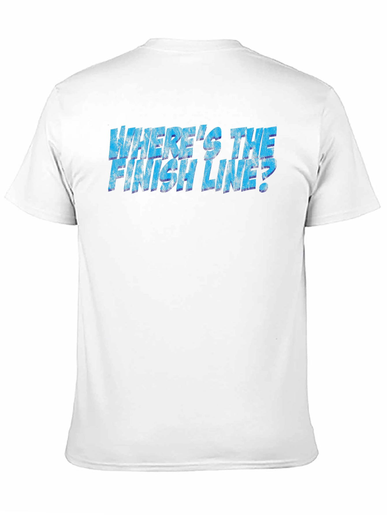Wheres the Finish Line? Black Graphic Tee