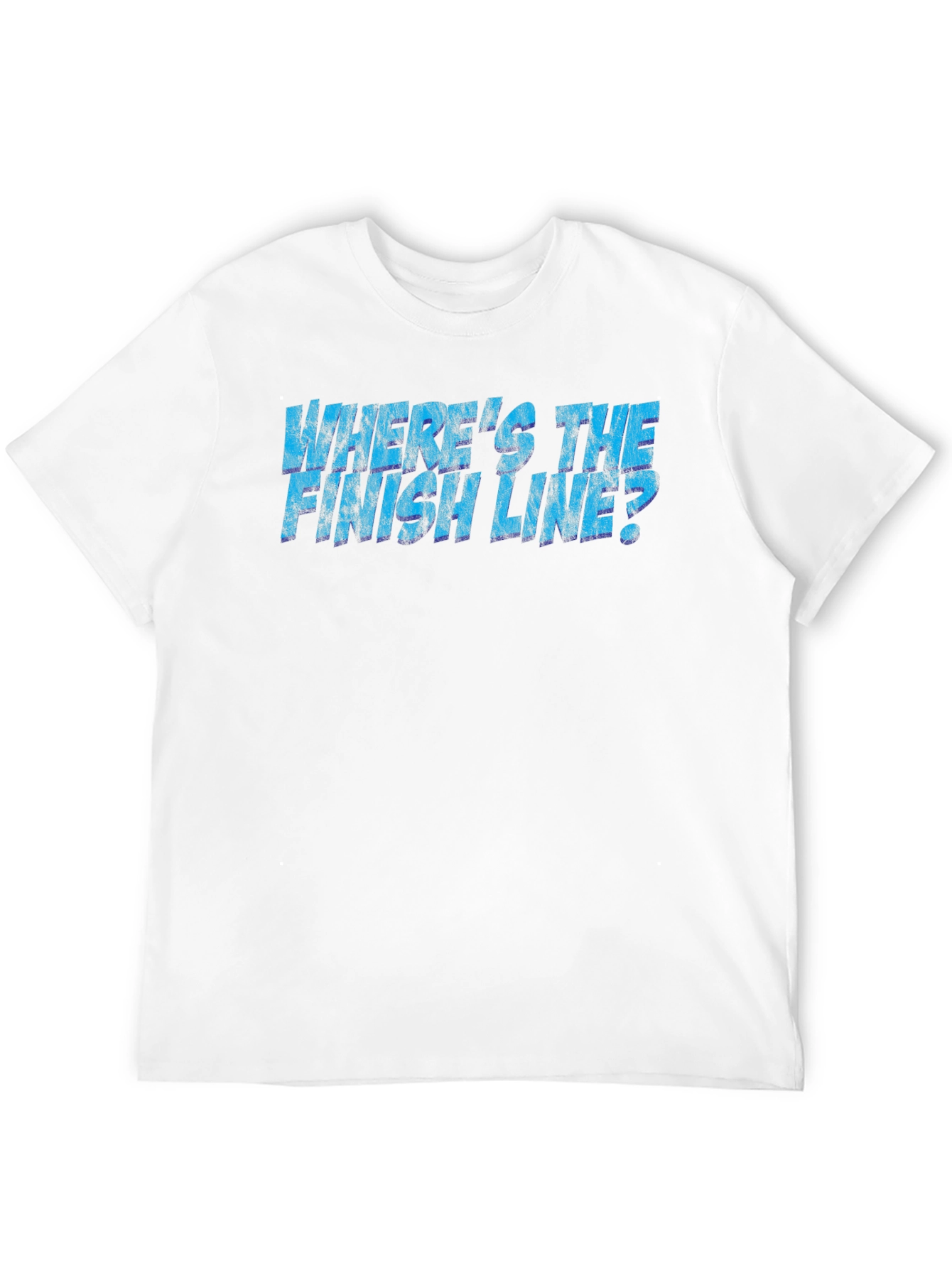 Wheres the Finish Line? Black Graphic Tee