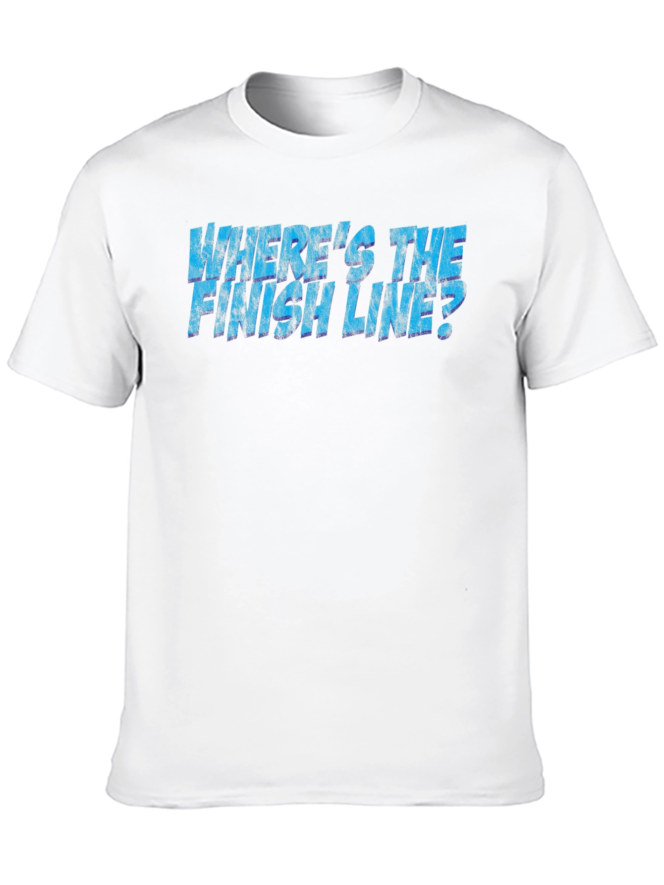 Wheres the Finish Line? Black Graphic Tee
