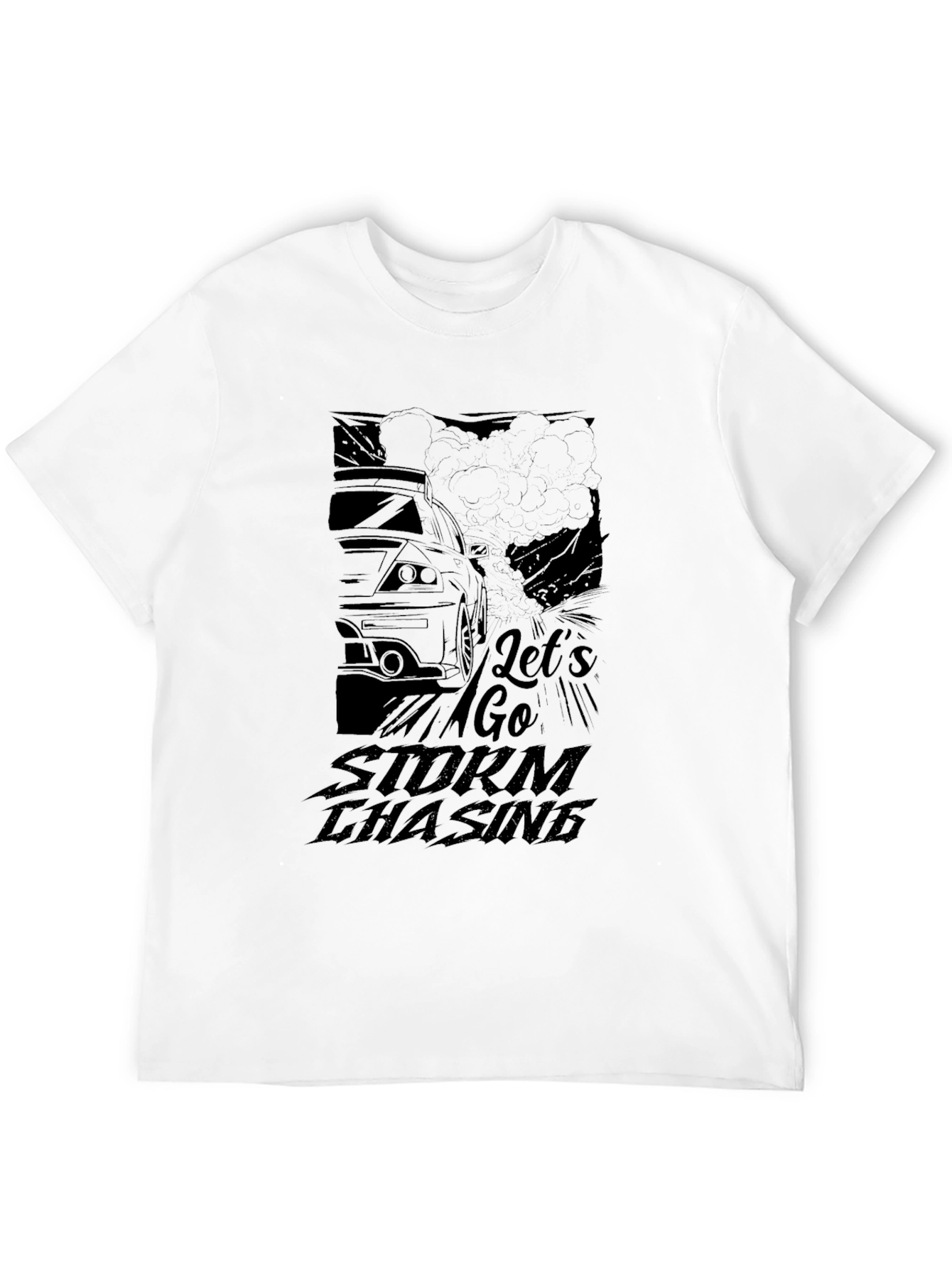 Lets Go Storm Chasing Black T-Shirt