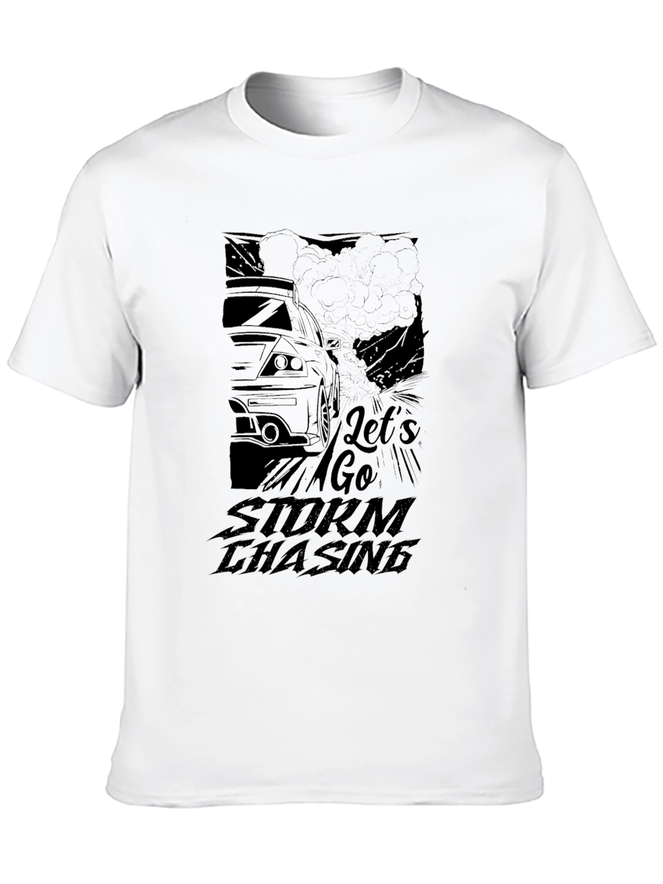 Lets Go Storm Chasing Black T-Shirt