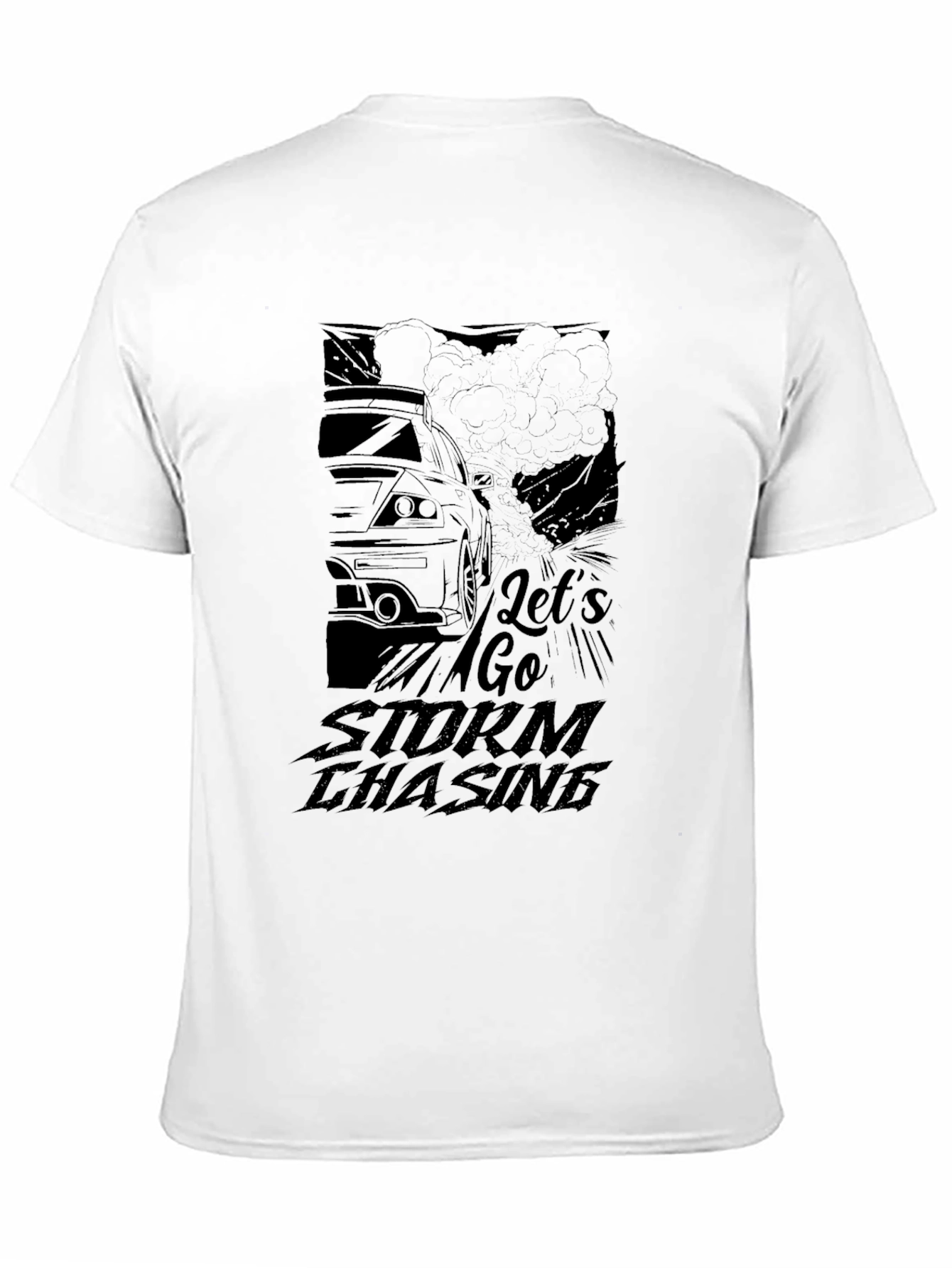 Lets Go Storm Chasing Black T-Shirt