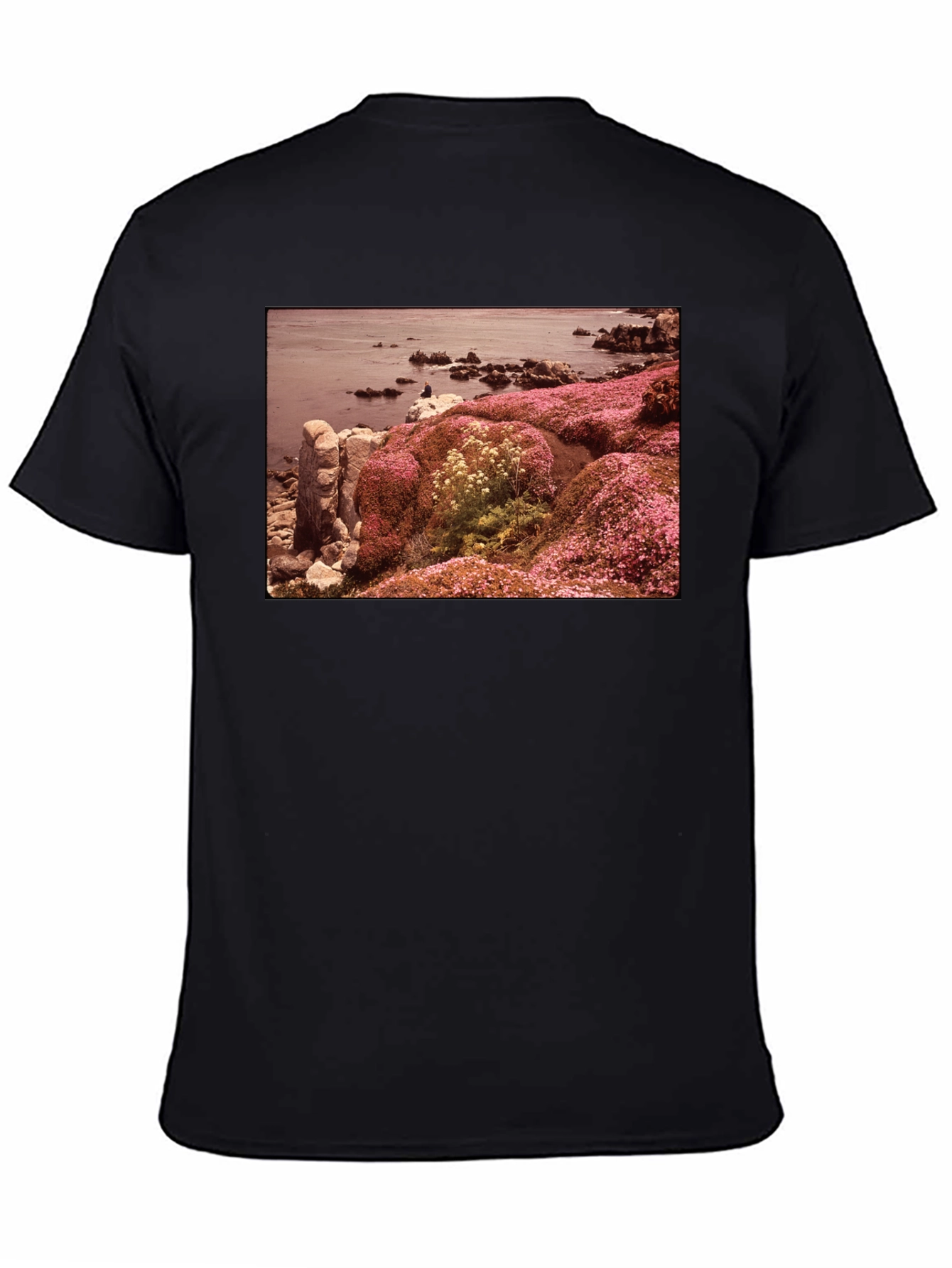 Coastal Bloom Graphic Tee - Black