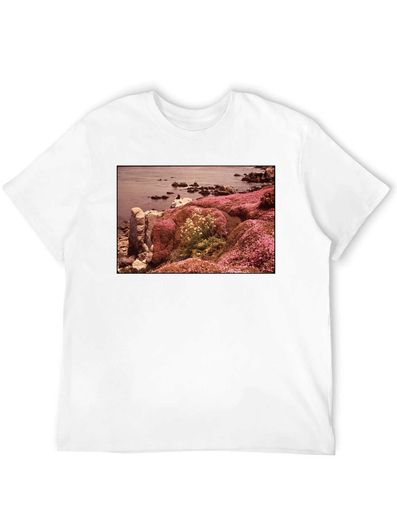 Coastal Bloom Graphic Tee - Black