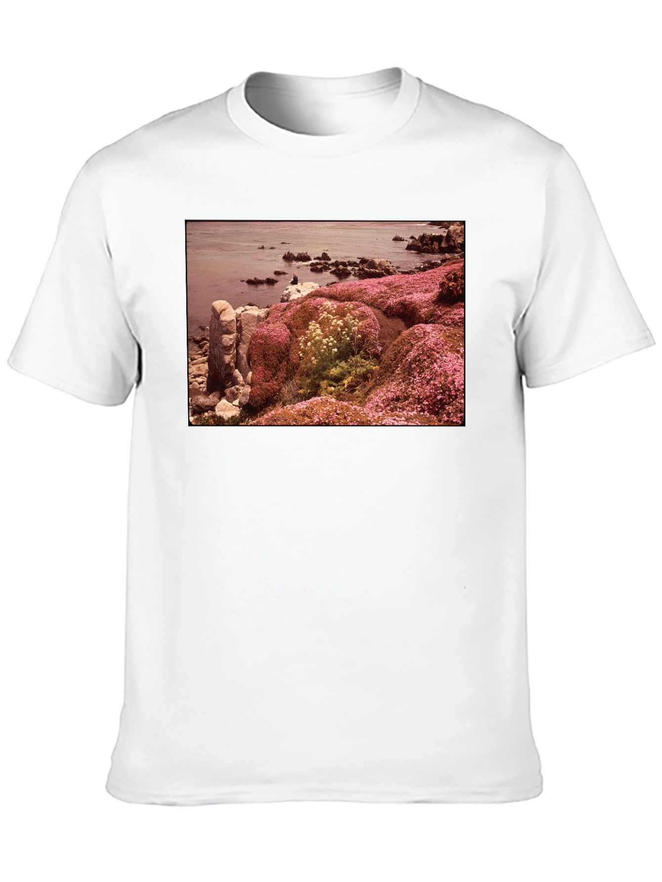 Coastal Bloom Graphic Tee - Black