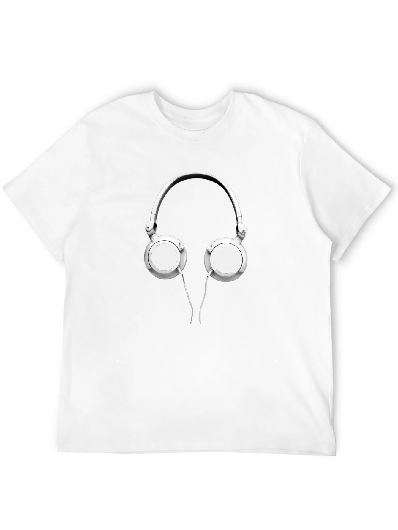 Headphone Graphic Black T-Shirt