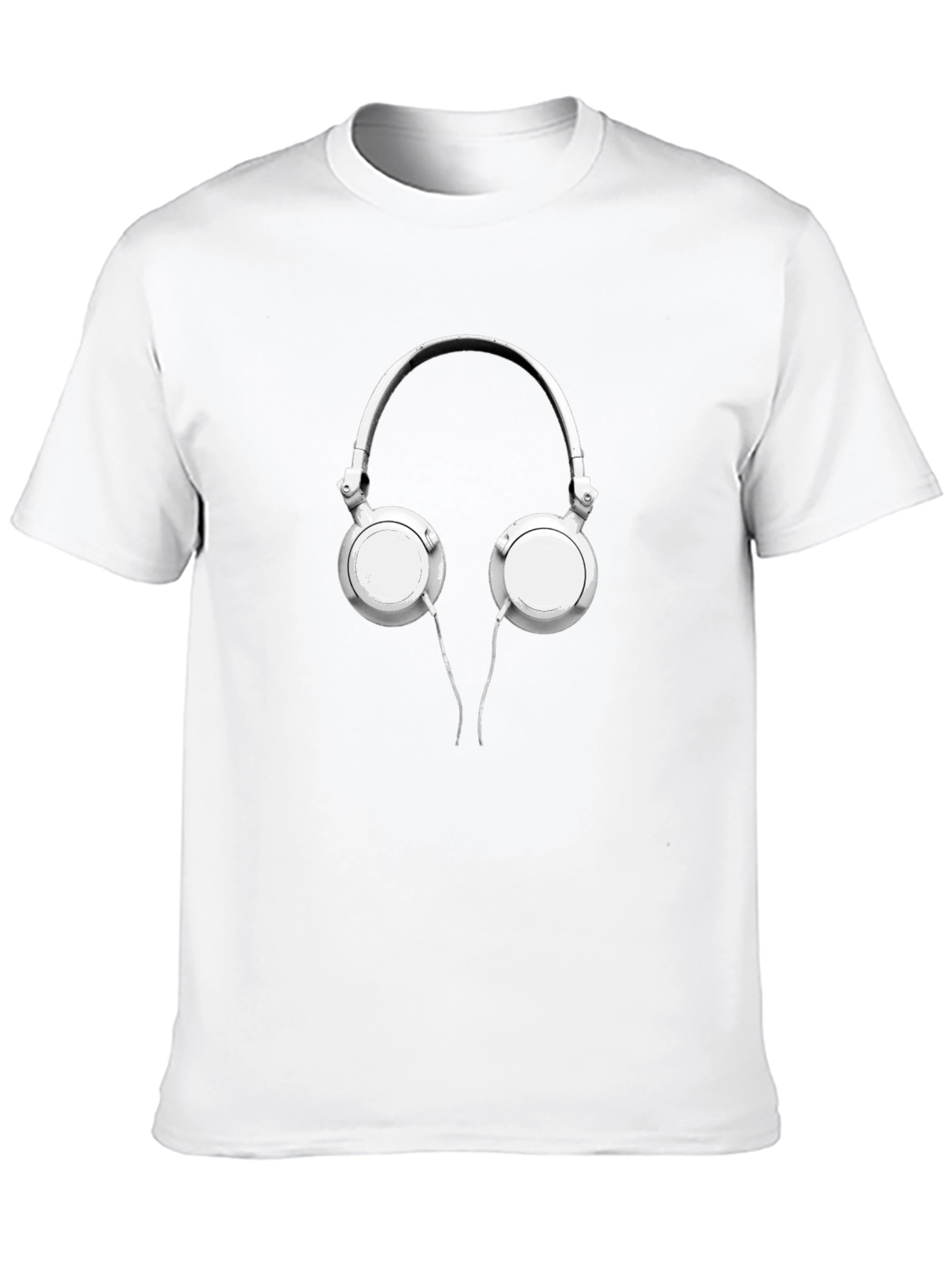 Headphone Graphic Black T-Shirt