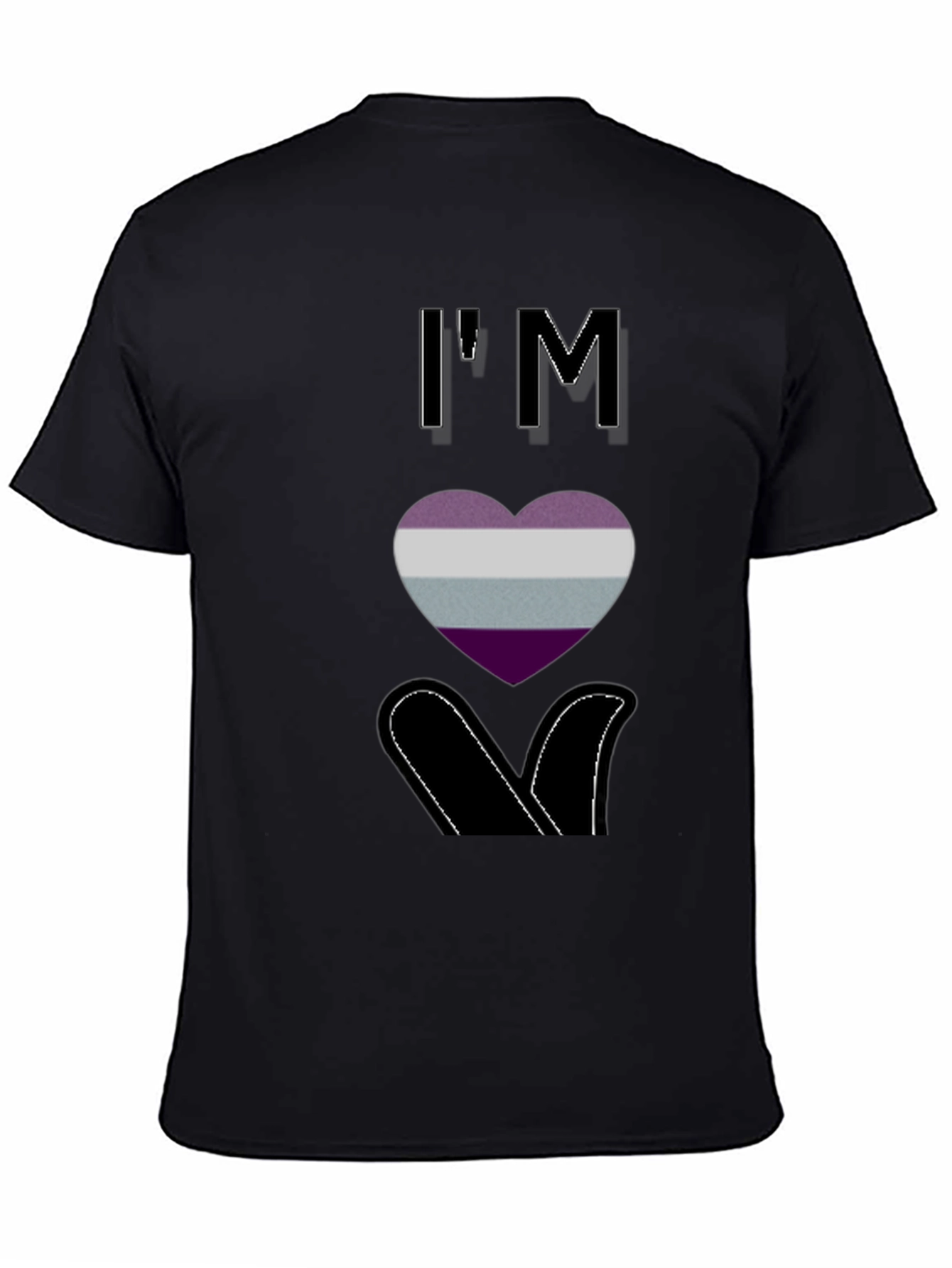 Asexual Pride T-Shirt - Im Ace Heart Design