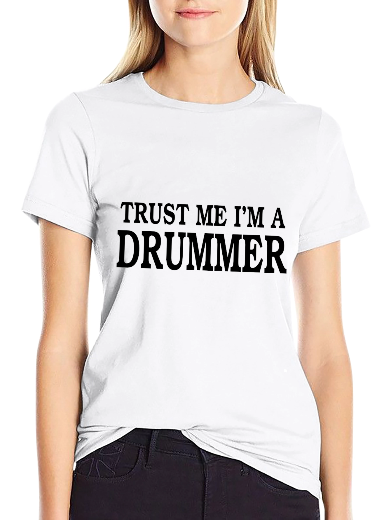 Trust Me Im A Drummer Black T-Shirt