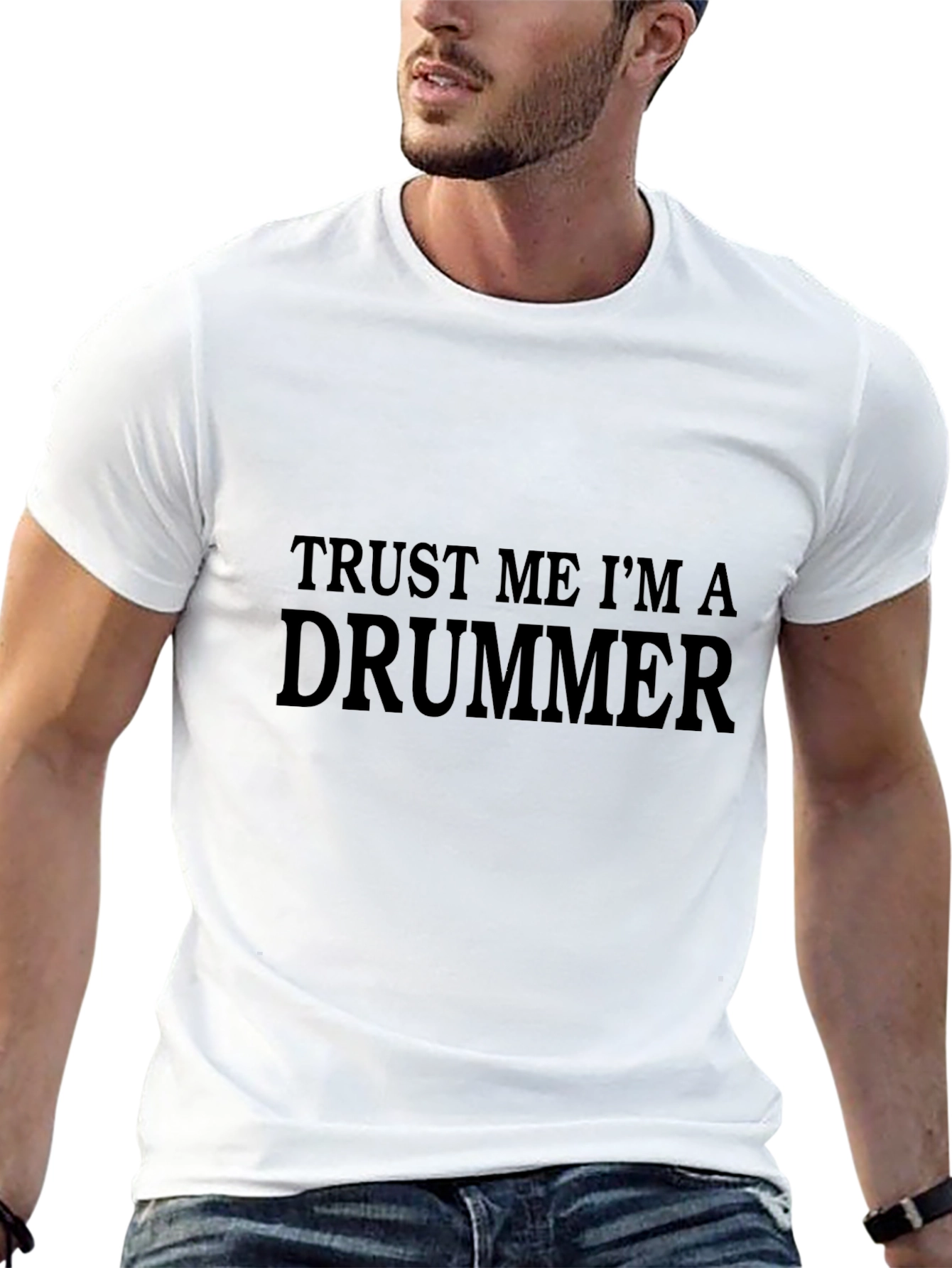 Trust Me Im A Drummer Black T-Shirt