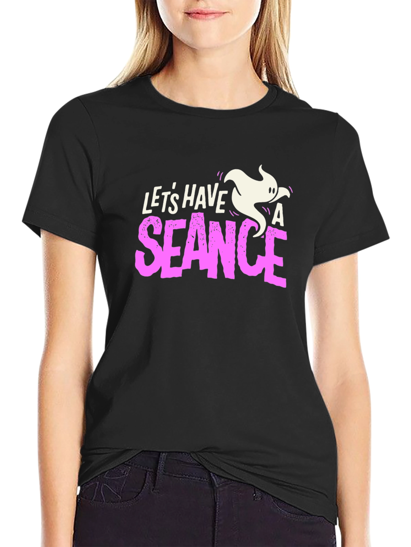 Lets Have a Seance Black Graphic Tee