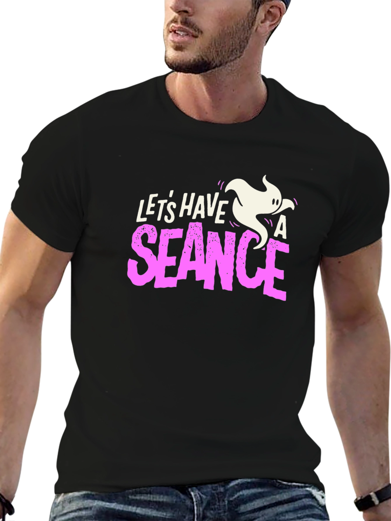 Lets Have a Seance Black Graphic Tee