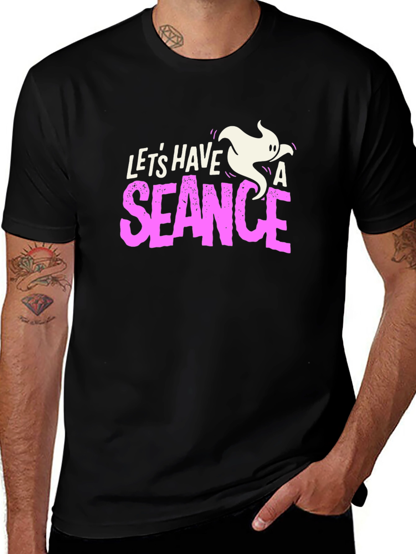 Lets Have a Seance Black Graphic Tee