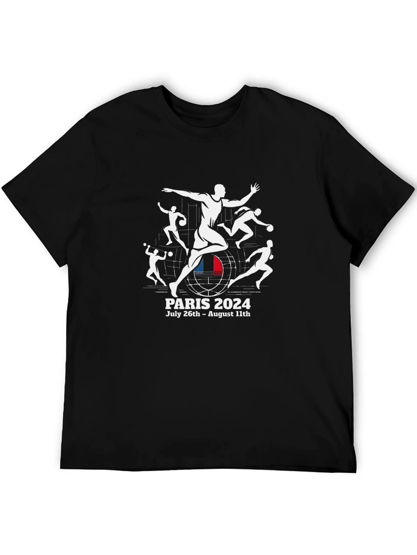 Paris 2024 Olympics Black T-Shirt
