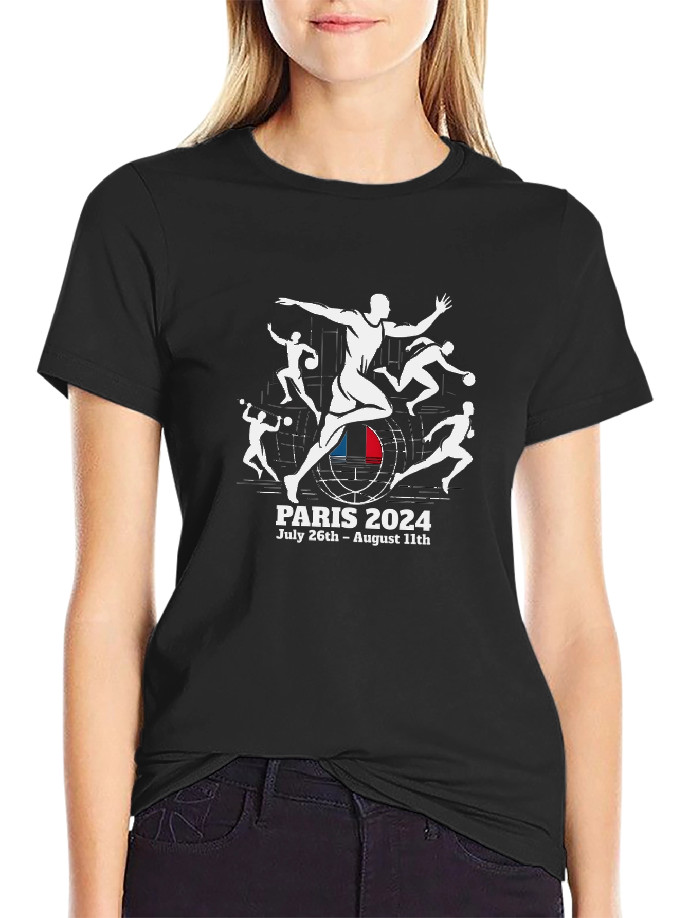 Paris 2024 Olympics Black T-Shirt