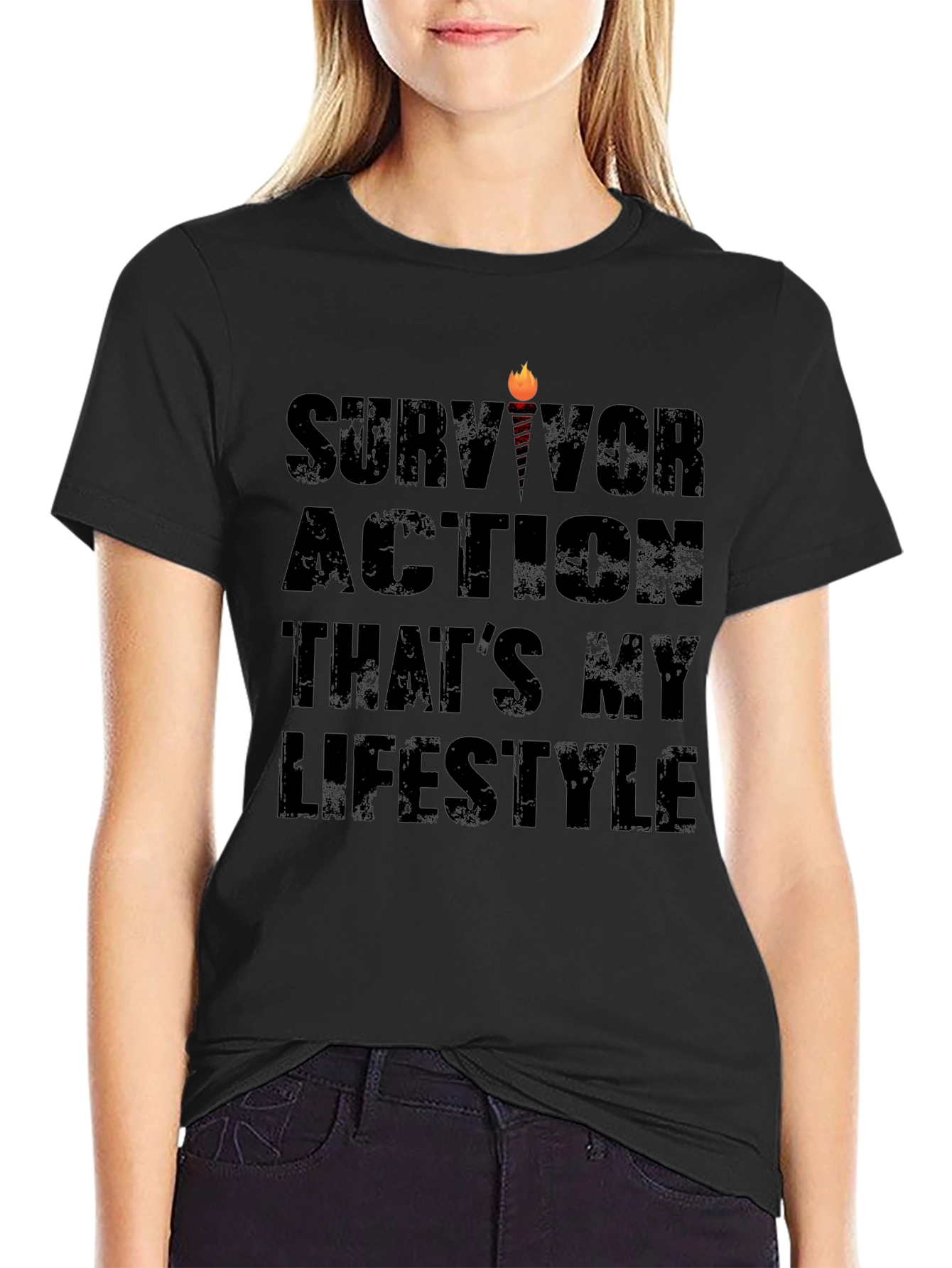 Survivor Action Lifestyle Graphic Tee