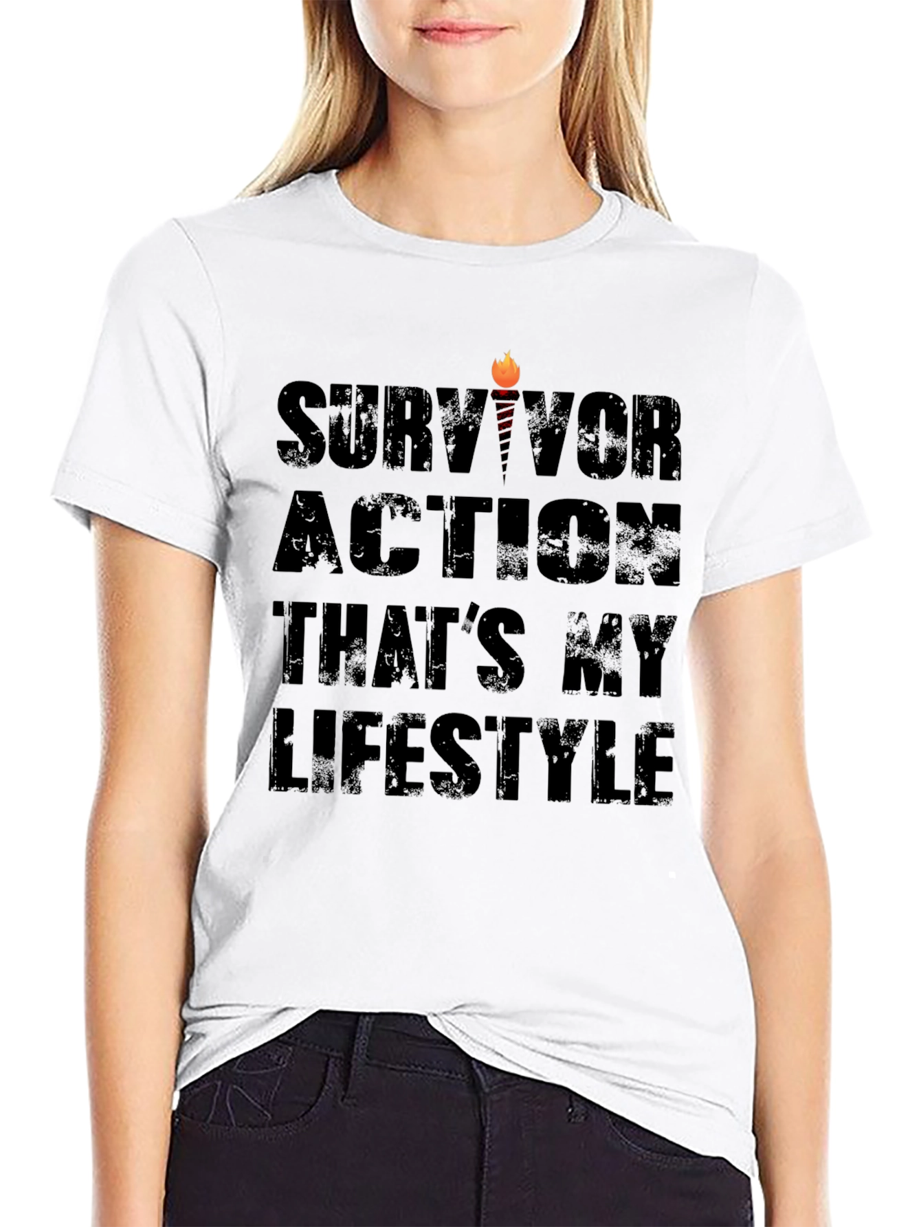 Survivor Action Lifestyle Graphic Tee