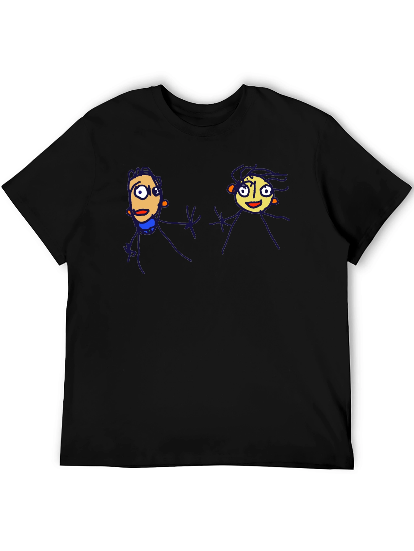 Funky Cartoon Tee - Black
