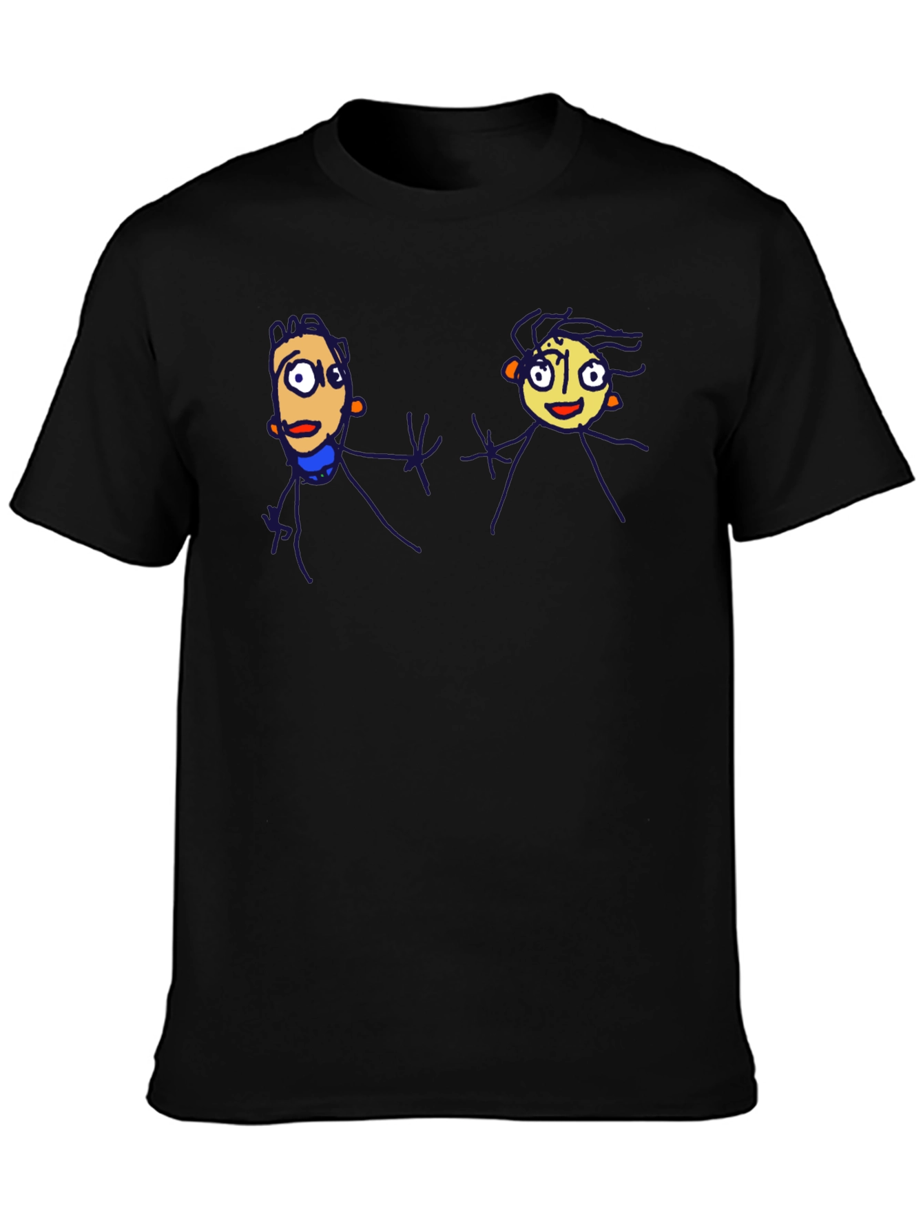 Funky Cartoon Tee - Black