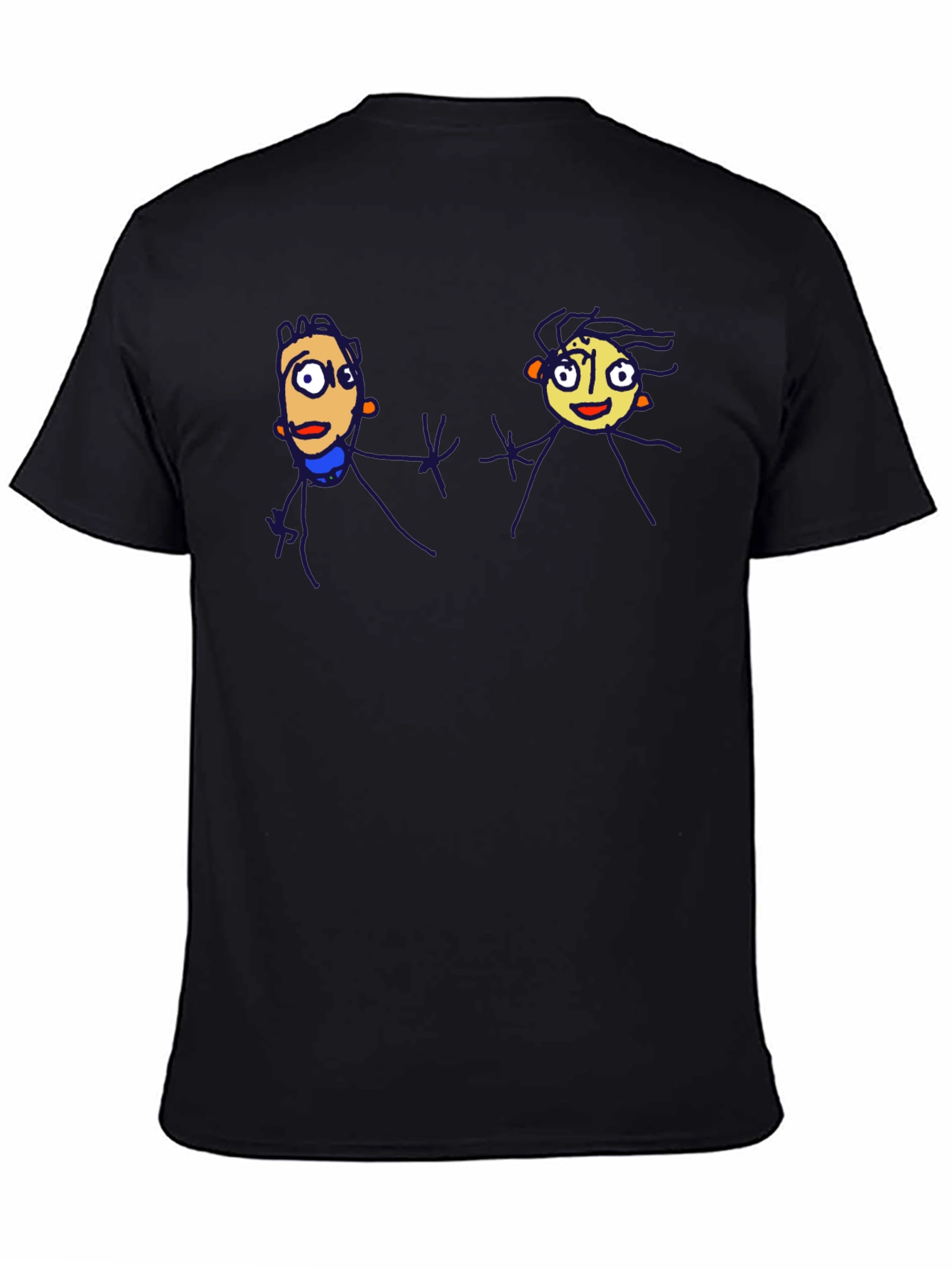 Funky Cartoon Tee - Black