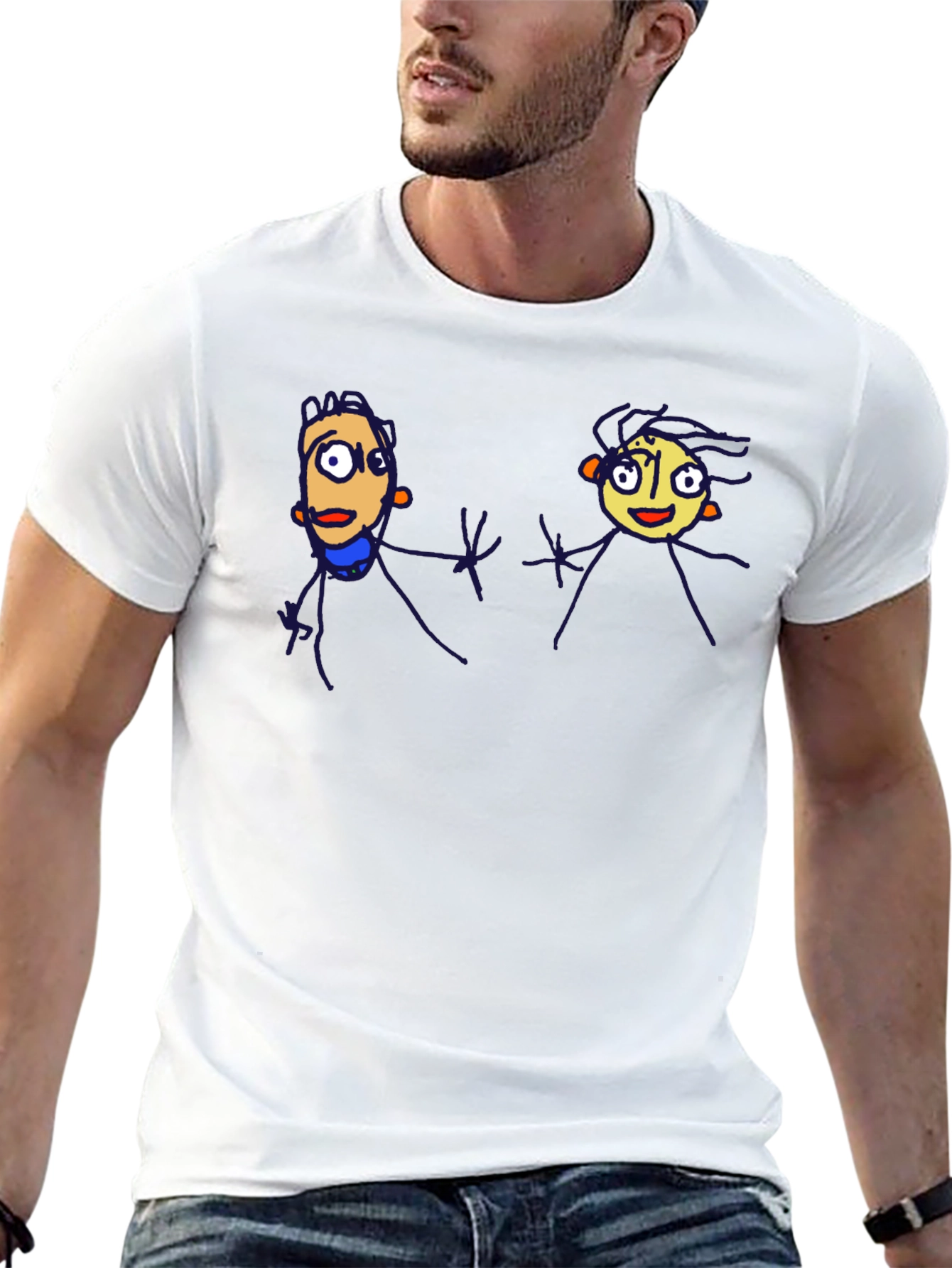 Funky Cartoon Tee - Black