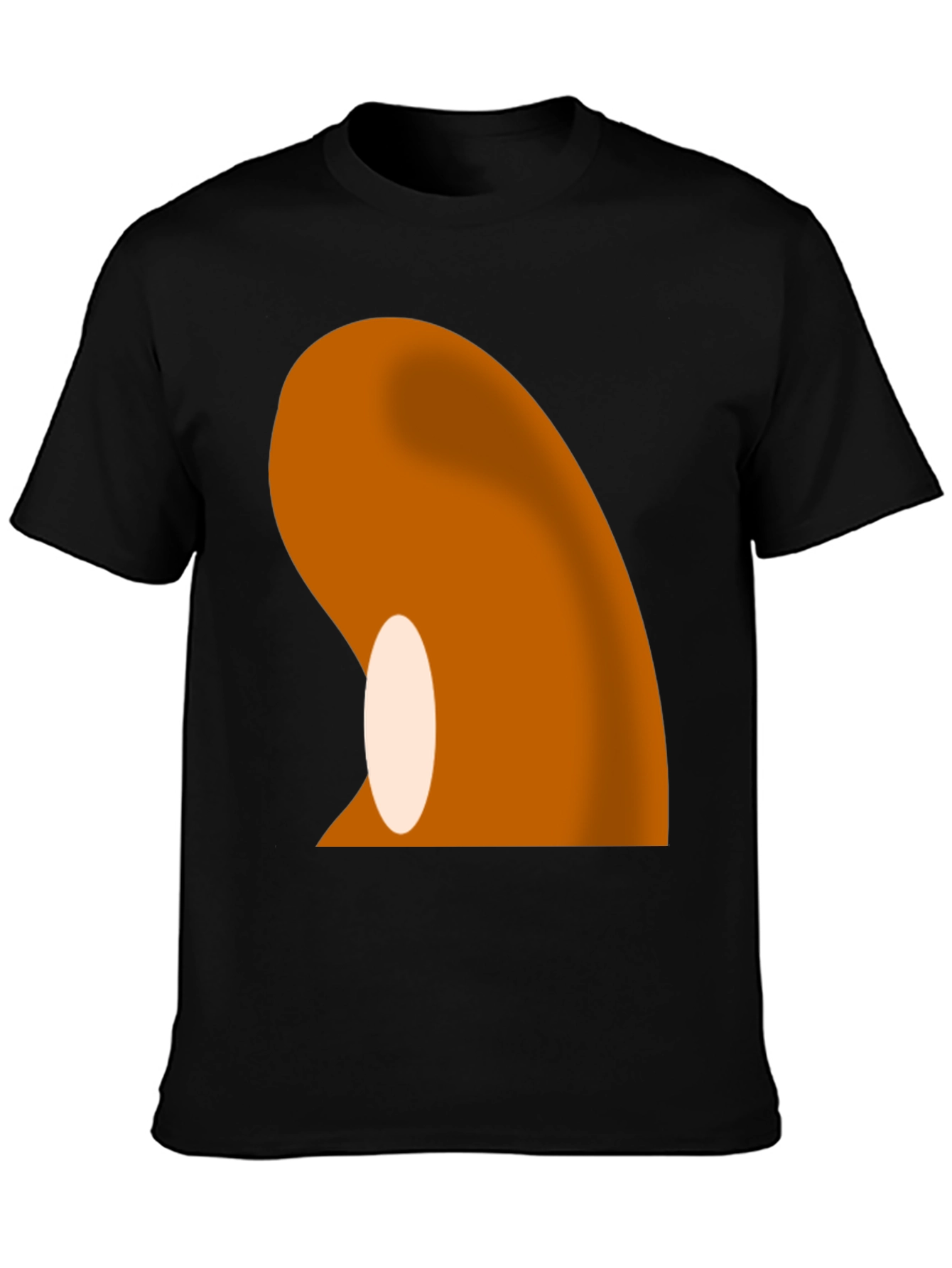 Abstract Graphic Black T-Shirt