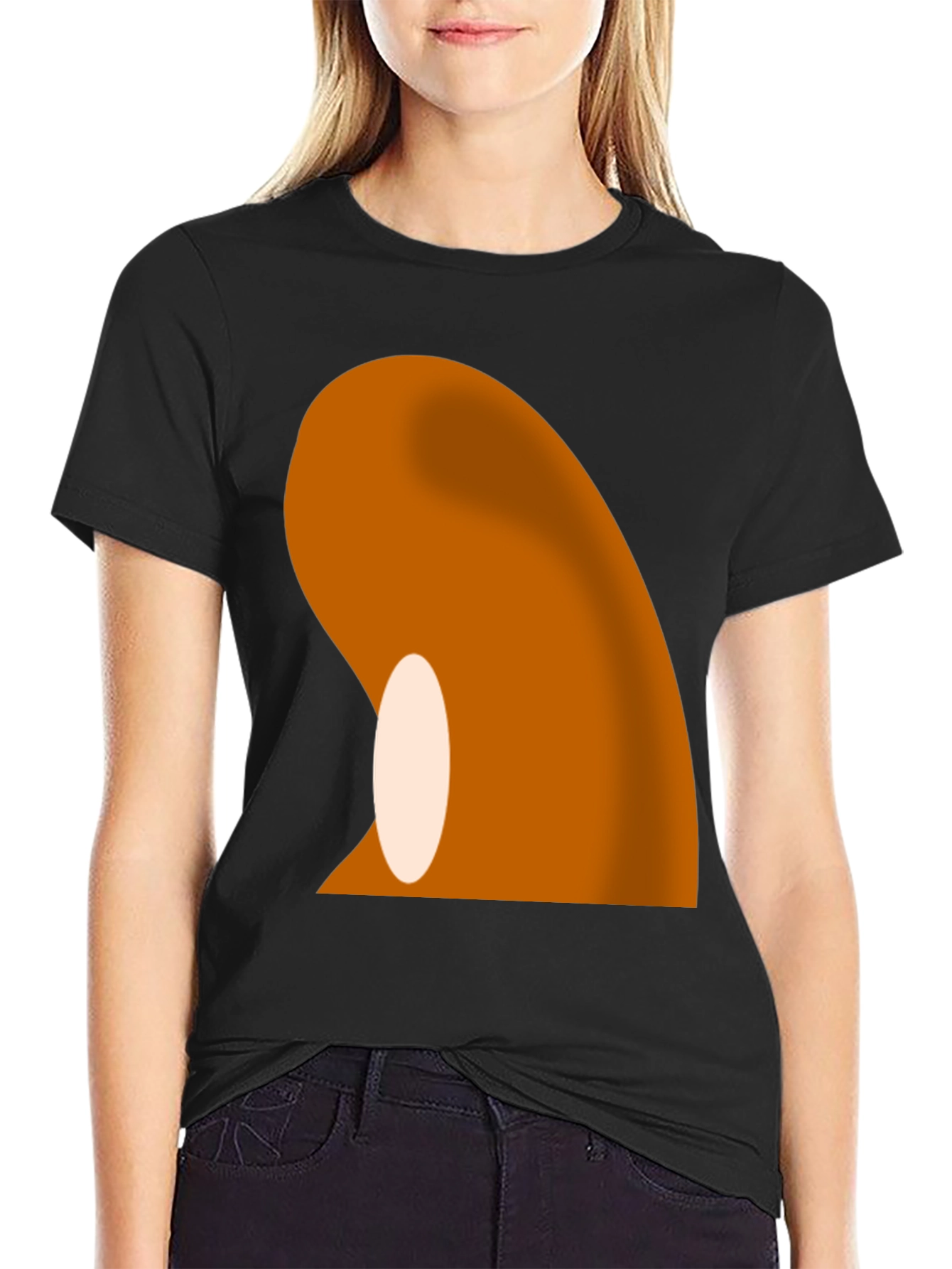Abstract Graphic Black T-Shirt