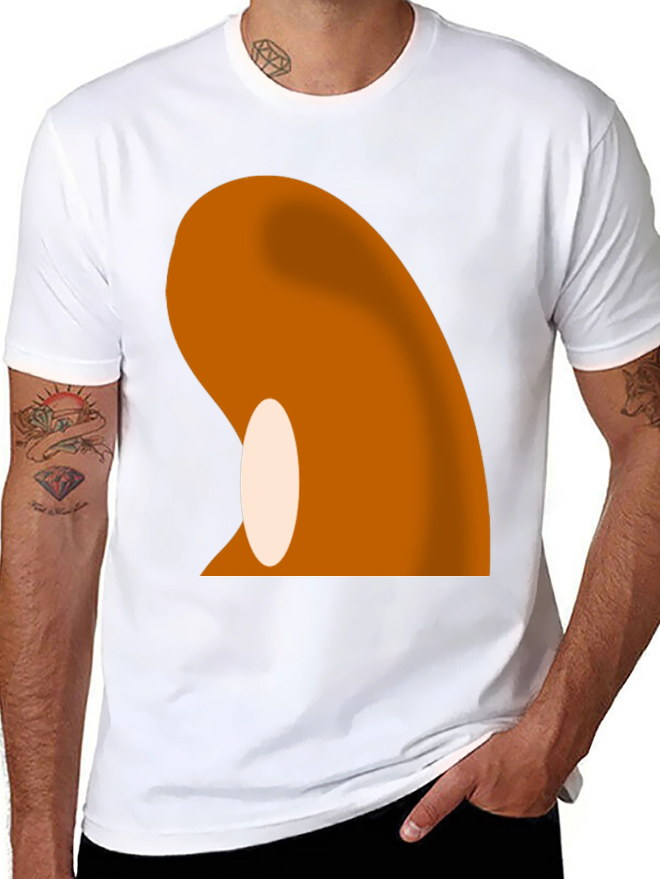 Abstract Graphic Black T-Shirt