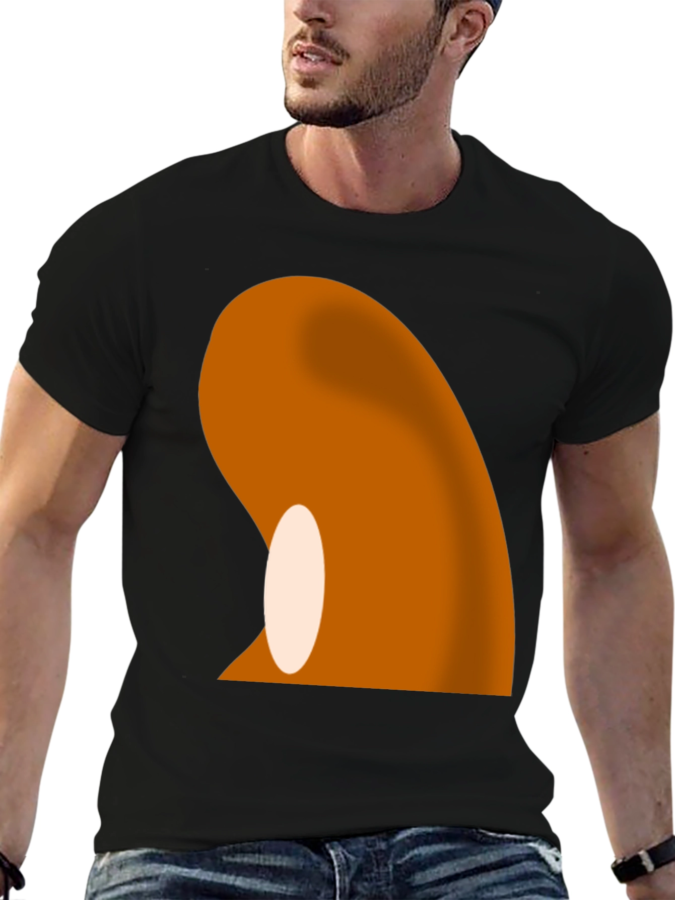 Abstract Graphic Black T-Shirt