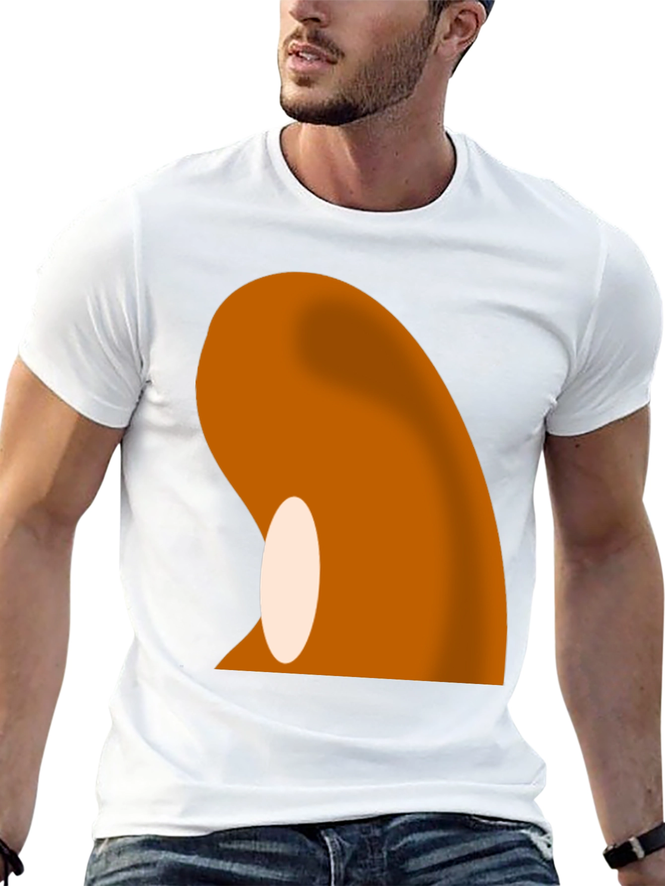 Abstract Graphic Black T-Shirt