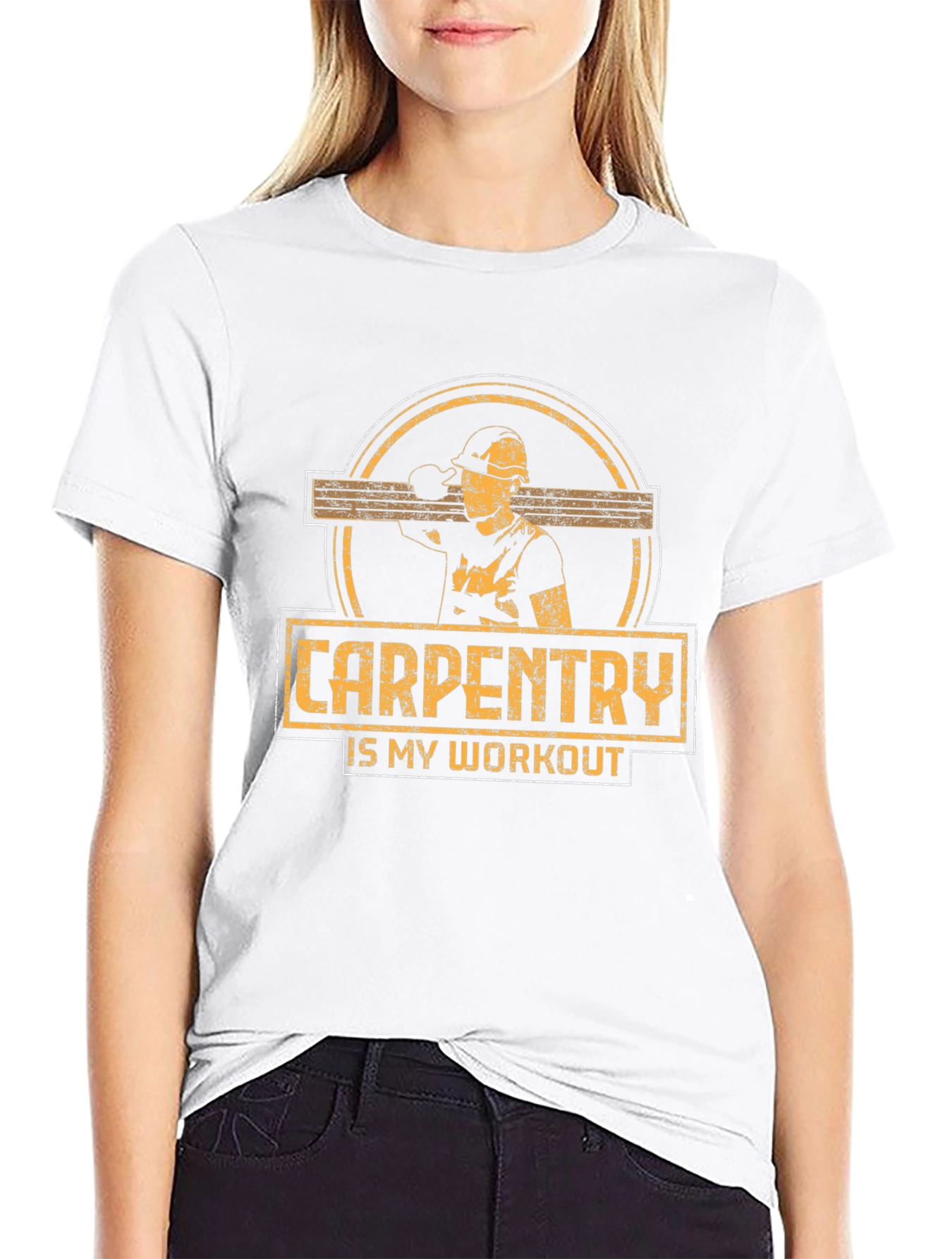 Carpentry is My Workout Black T-Shirt